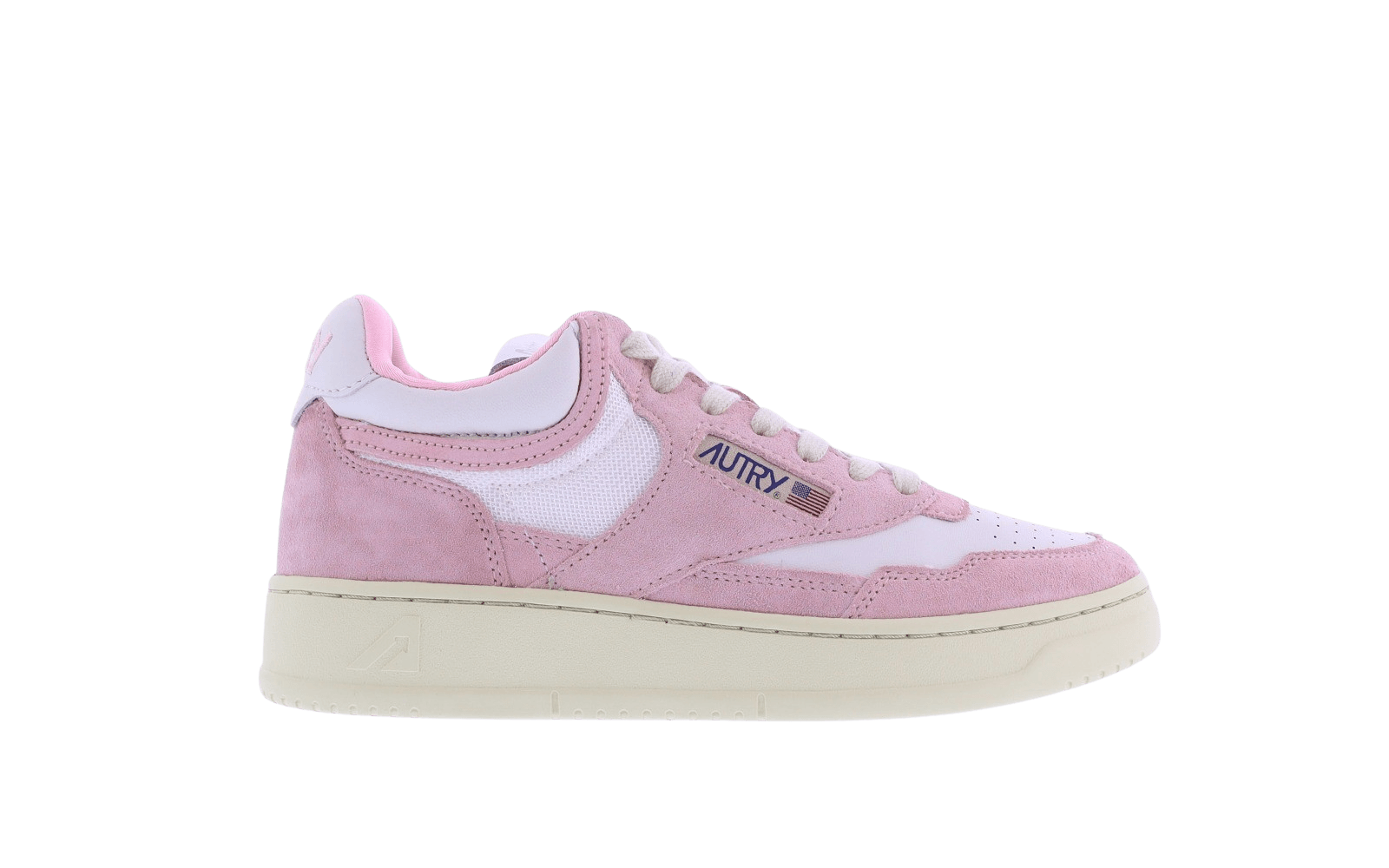 Dames Open Mid roze/wit