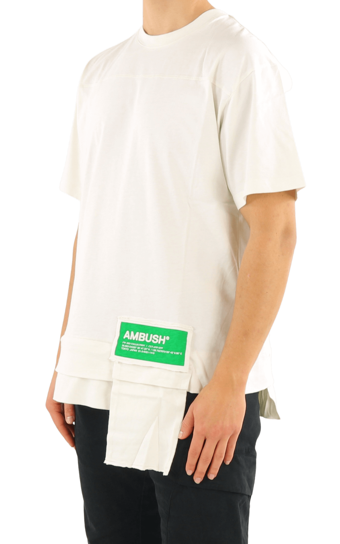 Heren Waist Pocket T-Shirt Tofu Fern