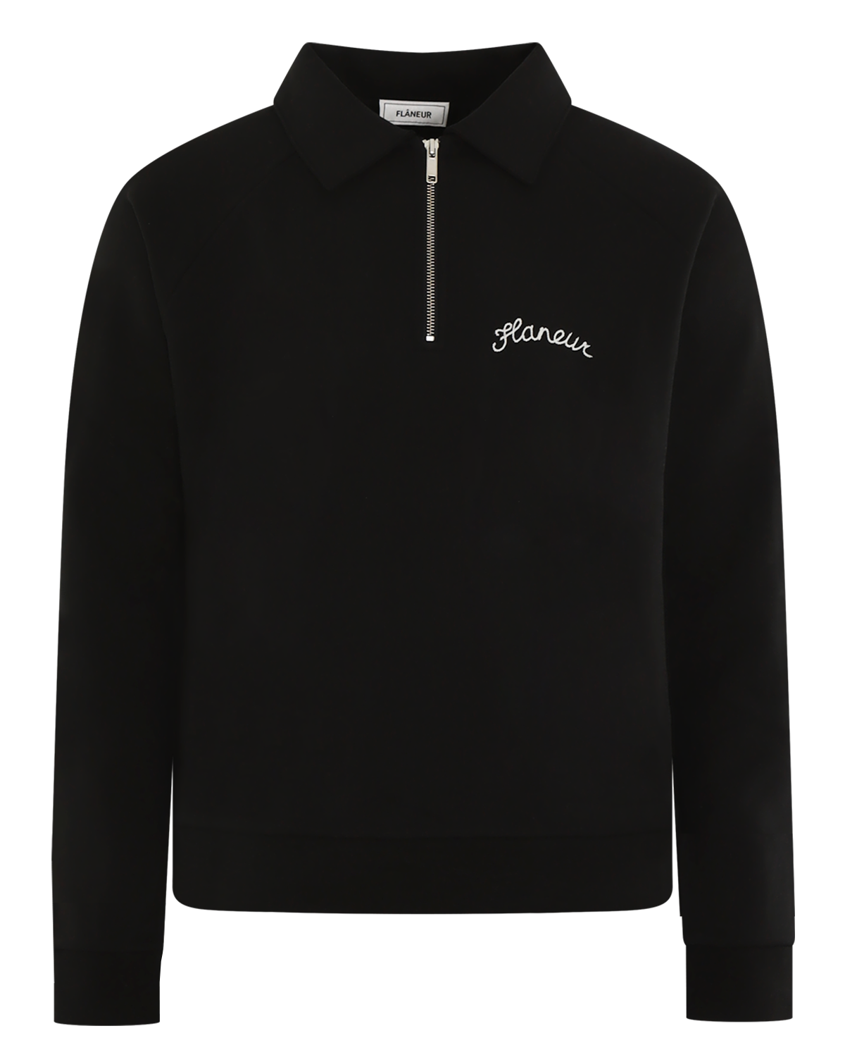 Heren Signature Sweater HalfZip Zwar