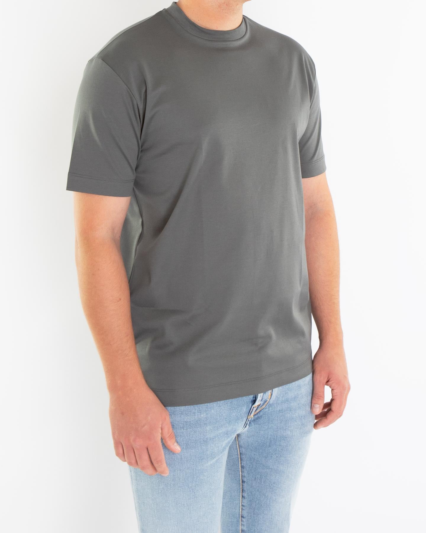 Heren Interlock Supima T-Shirt Grijs