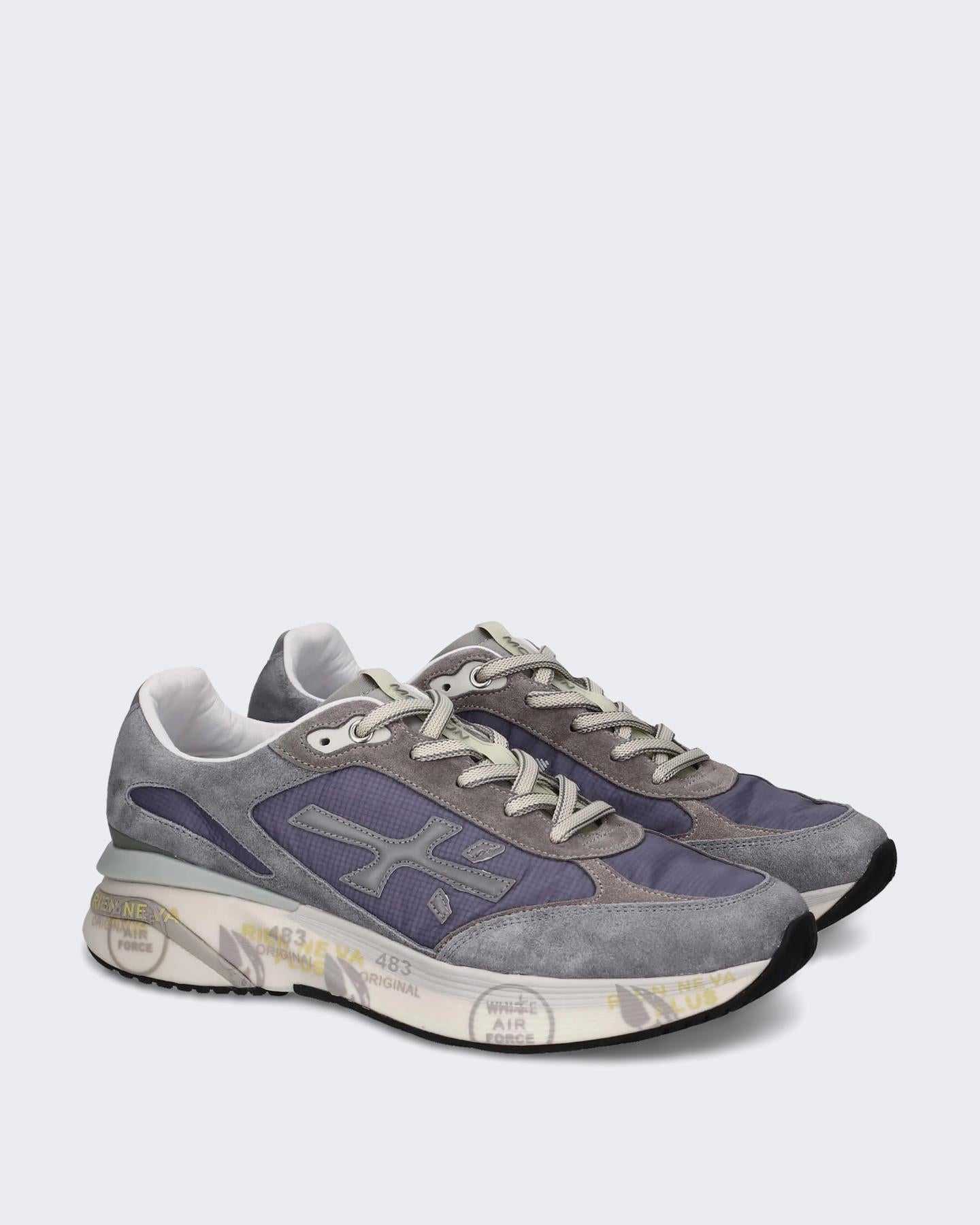 Premiata Heren Moerun Sneaker Blauw