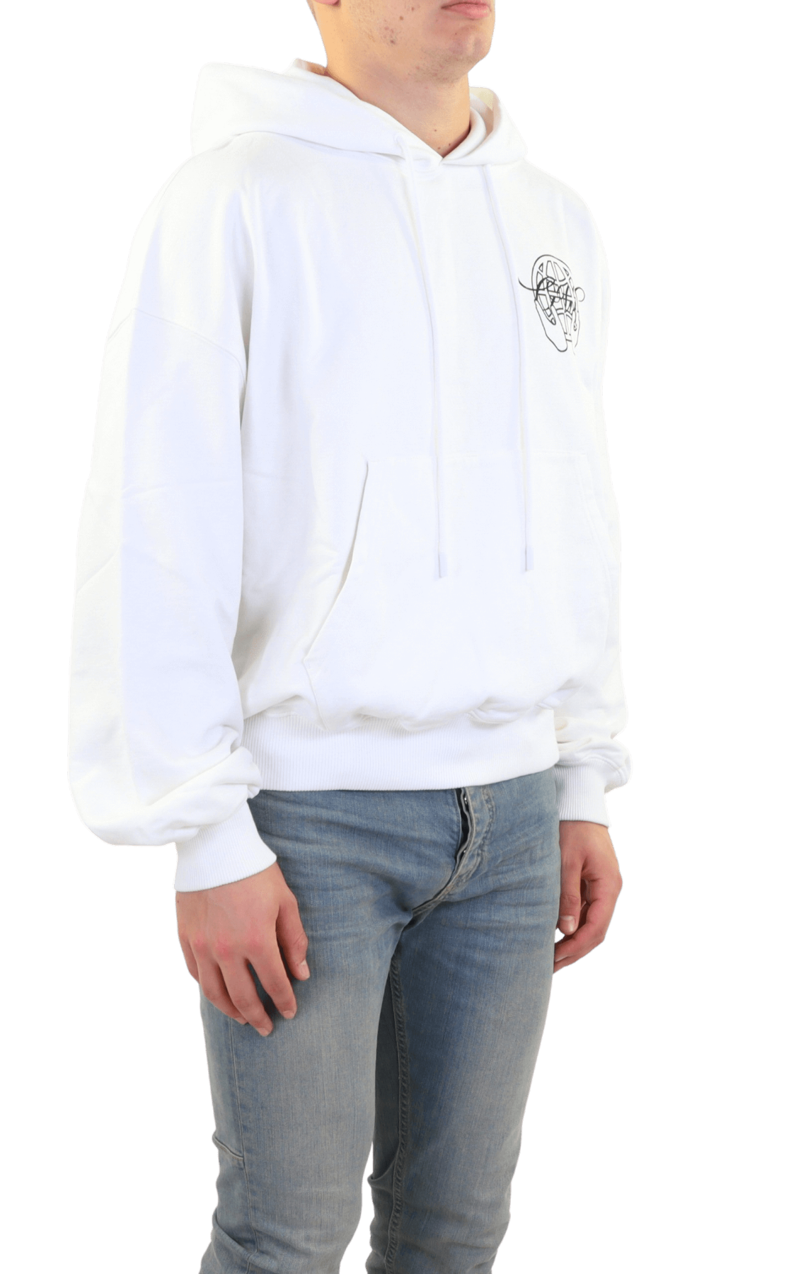 Heren Hand Arrow Boxy Hoodie