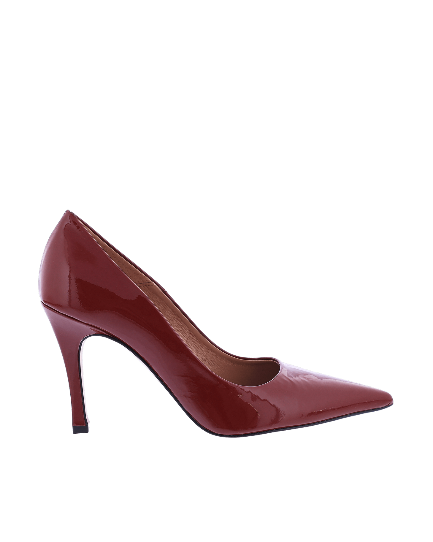 Dames Lakleren Pump Rood