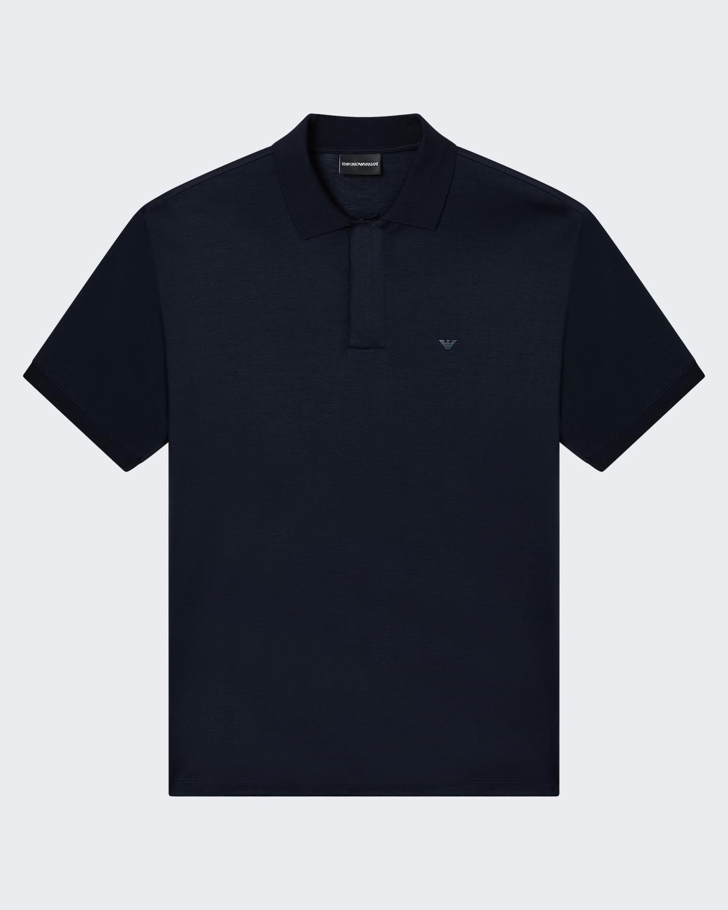Heren Jersey Polo Blauw
