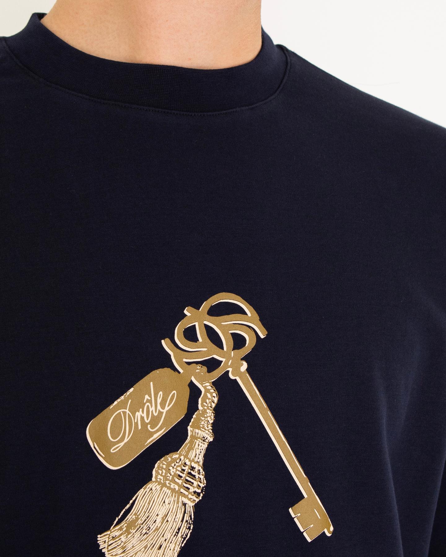 Heren Le Grand Hôtel T-Shirt Blauw