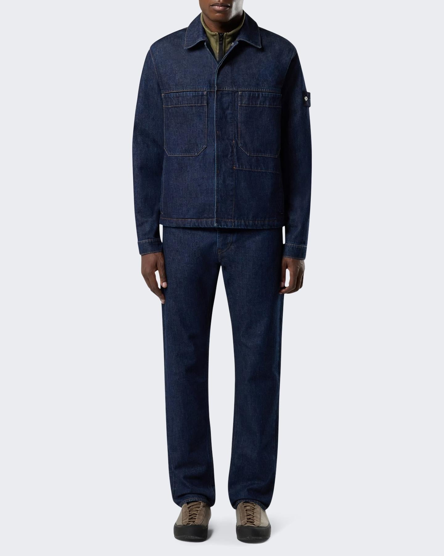 Heren Logopatch Coach Jacketr Blauw