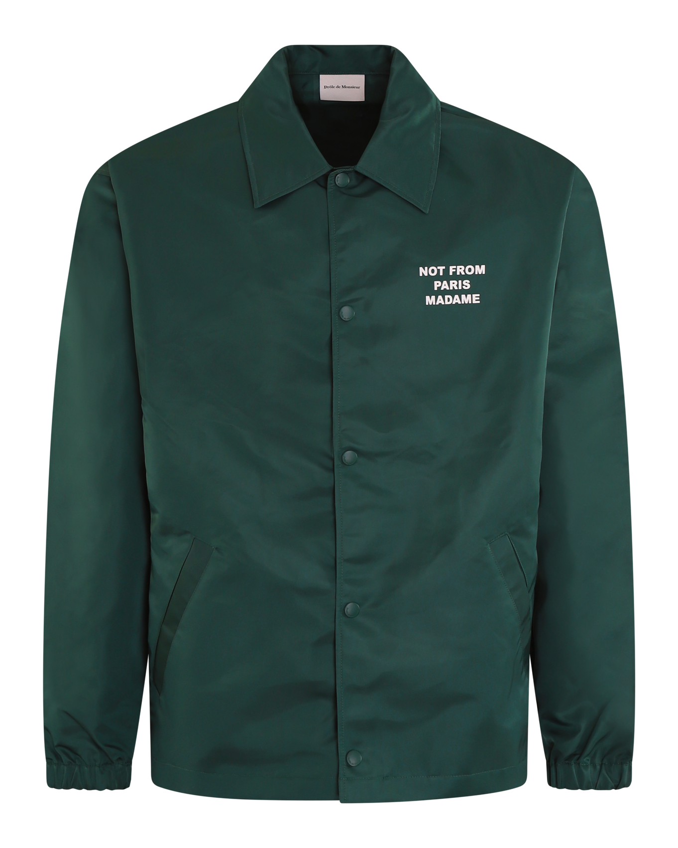 Heren Slogan Jacket Groen