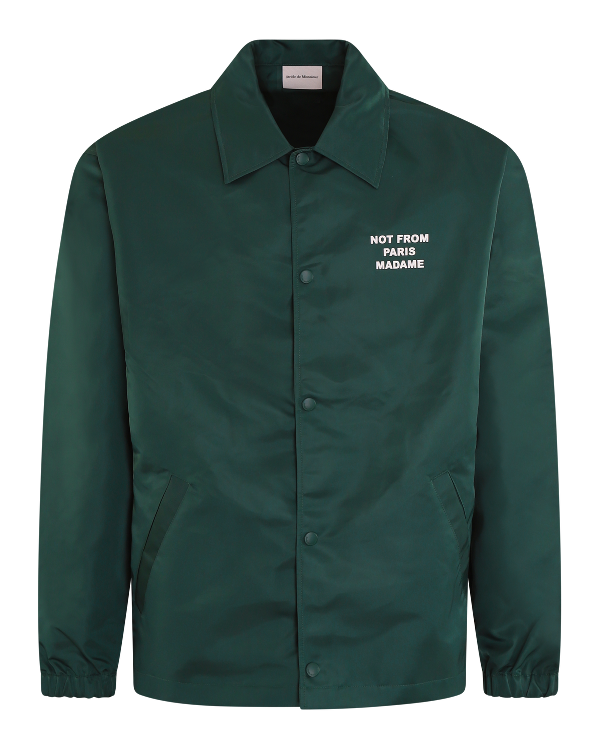 Heren Slogan Jacket Groen