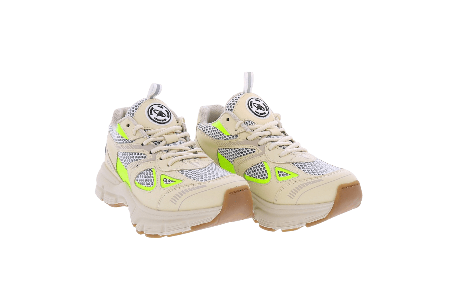 Dames Marathon Runner Beige/FluoGeel