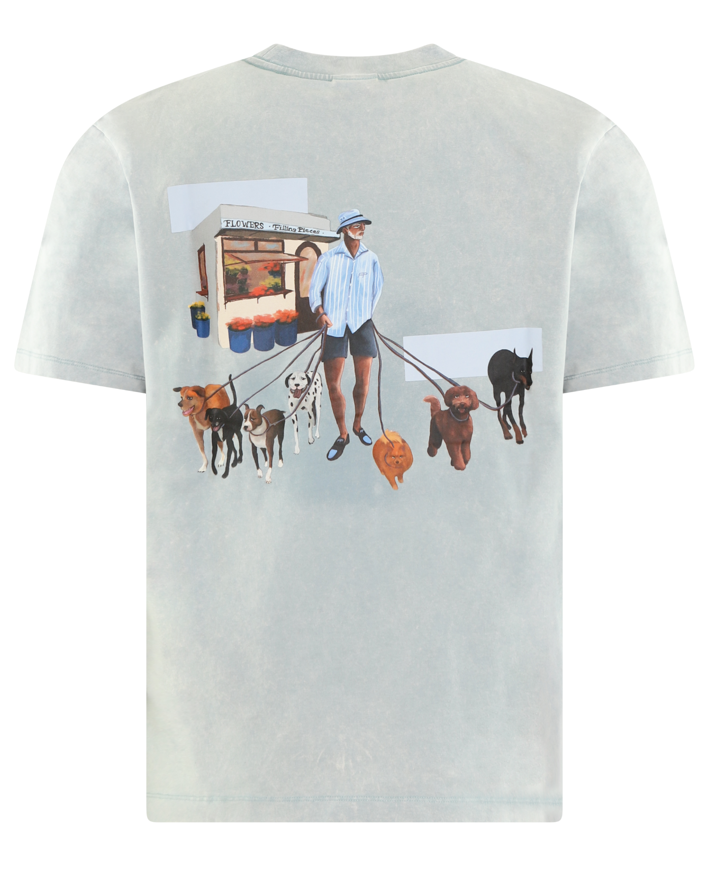 Heren T-Shirt Dog Walker