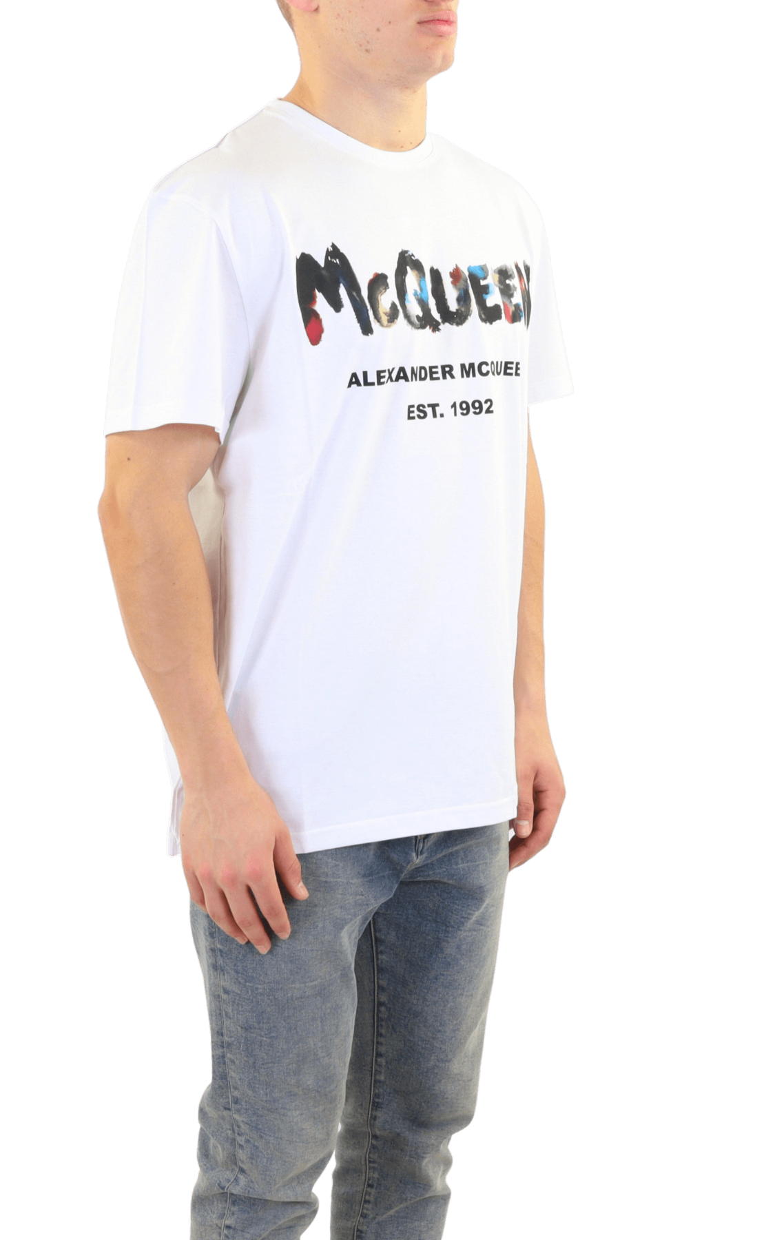 Heren Watercolor Graffiti T-shirt