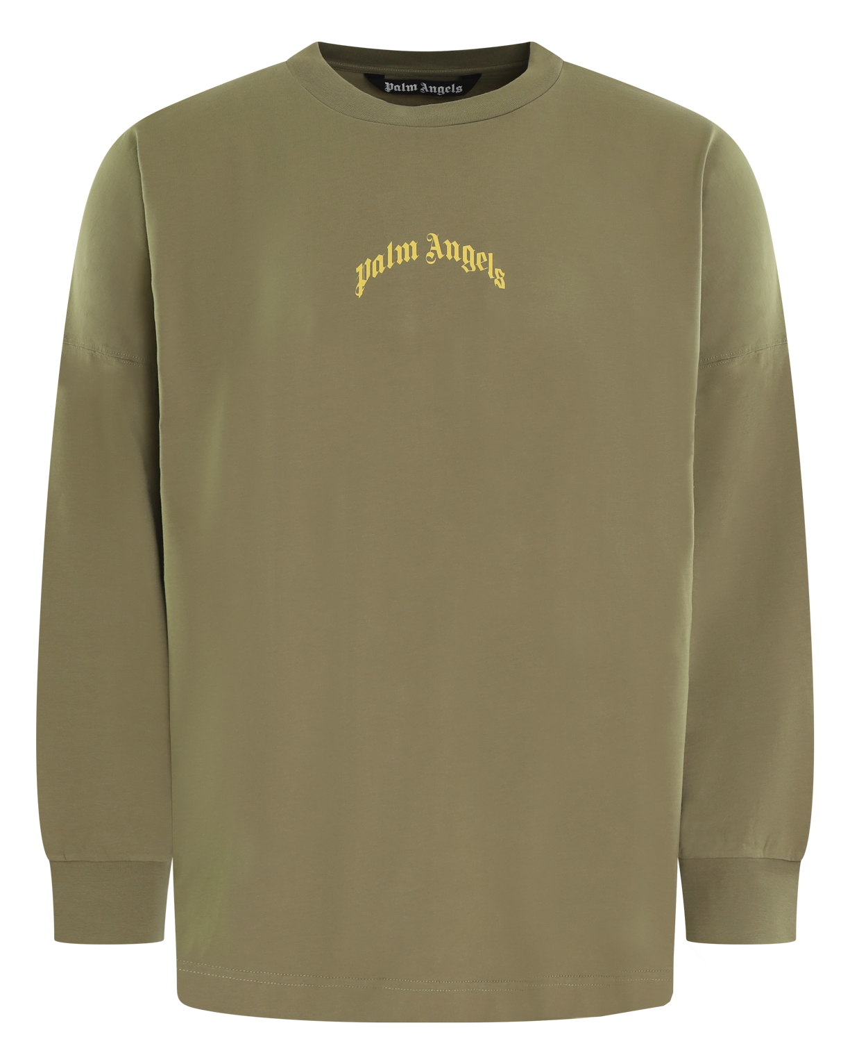 Heren Back Curved Longsleeve Groen