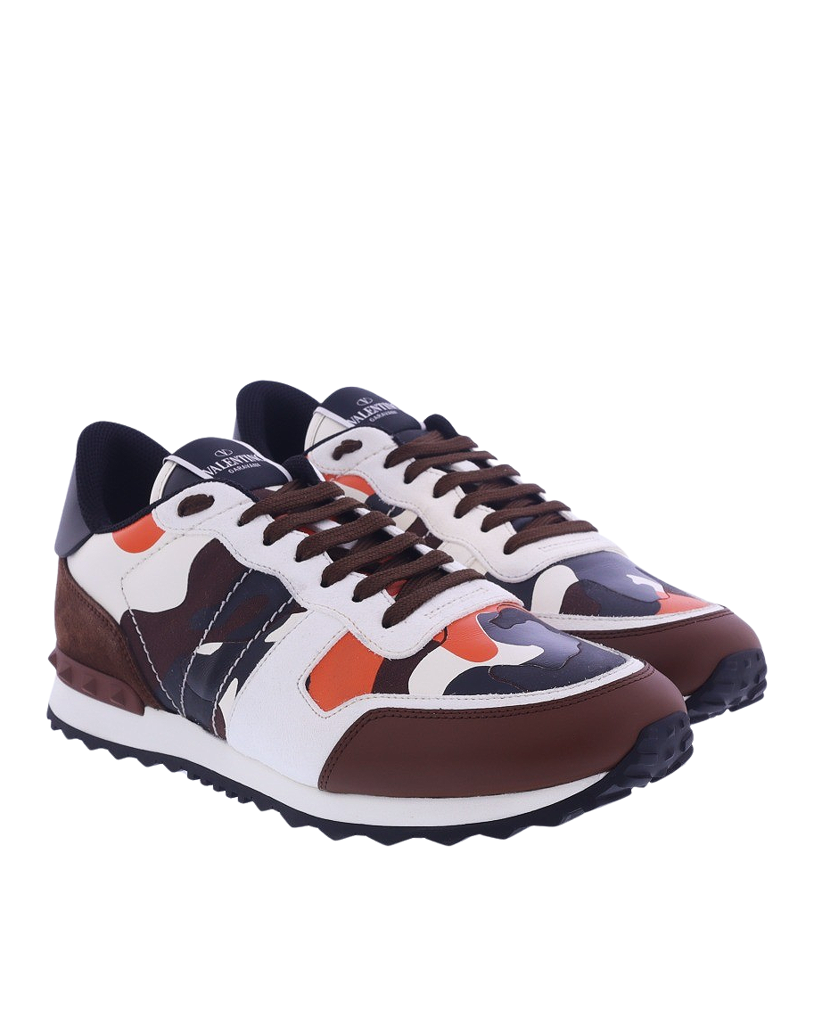 Heren RockRunner Sneaker Bruin/Wit