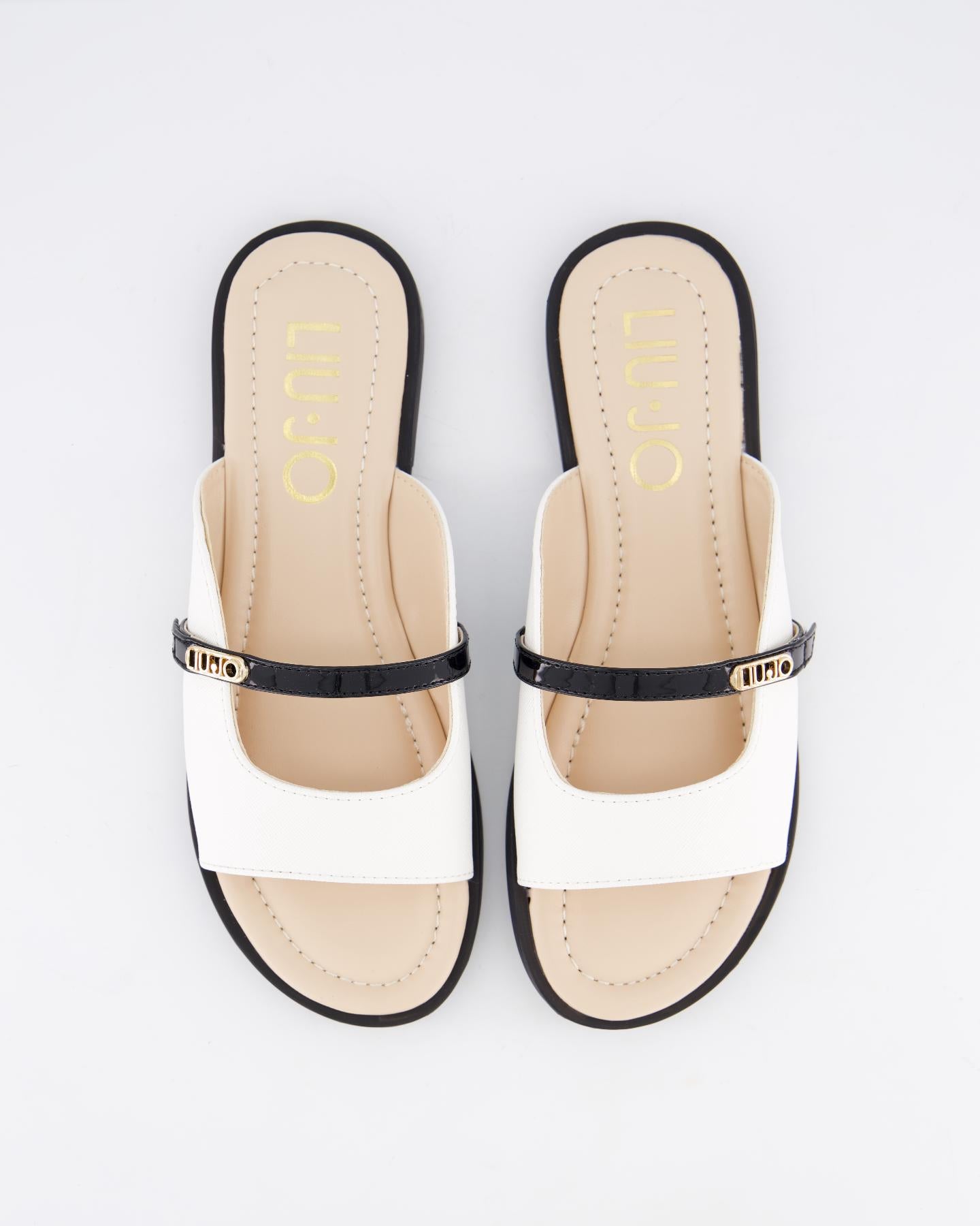 Dames Amira 933 Slippers Wit/Zwart