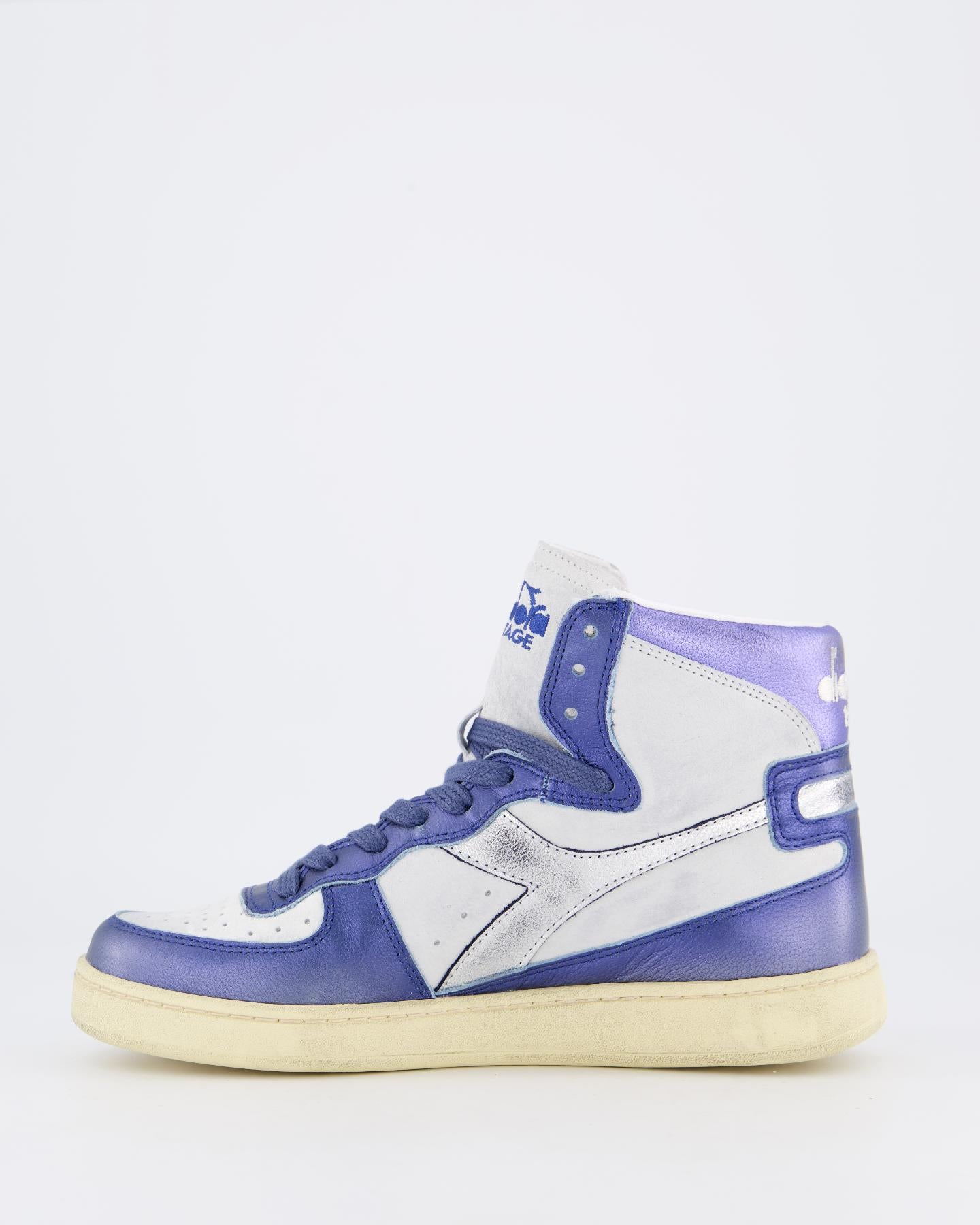Dames Mi Basket Metal Used Blauw