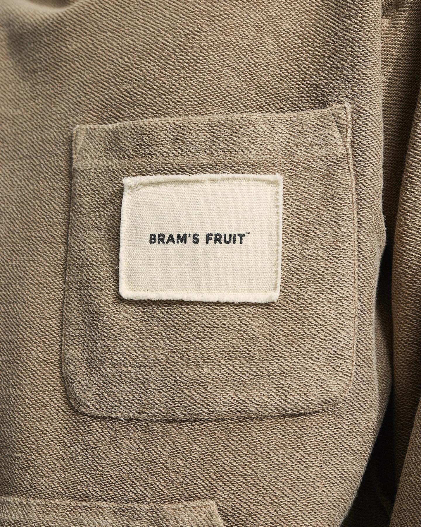 Heren Chest Pocket Hoodie Beige