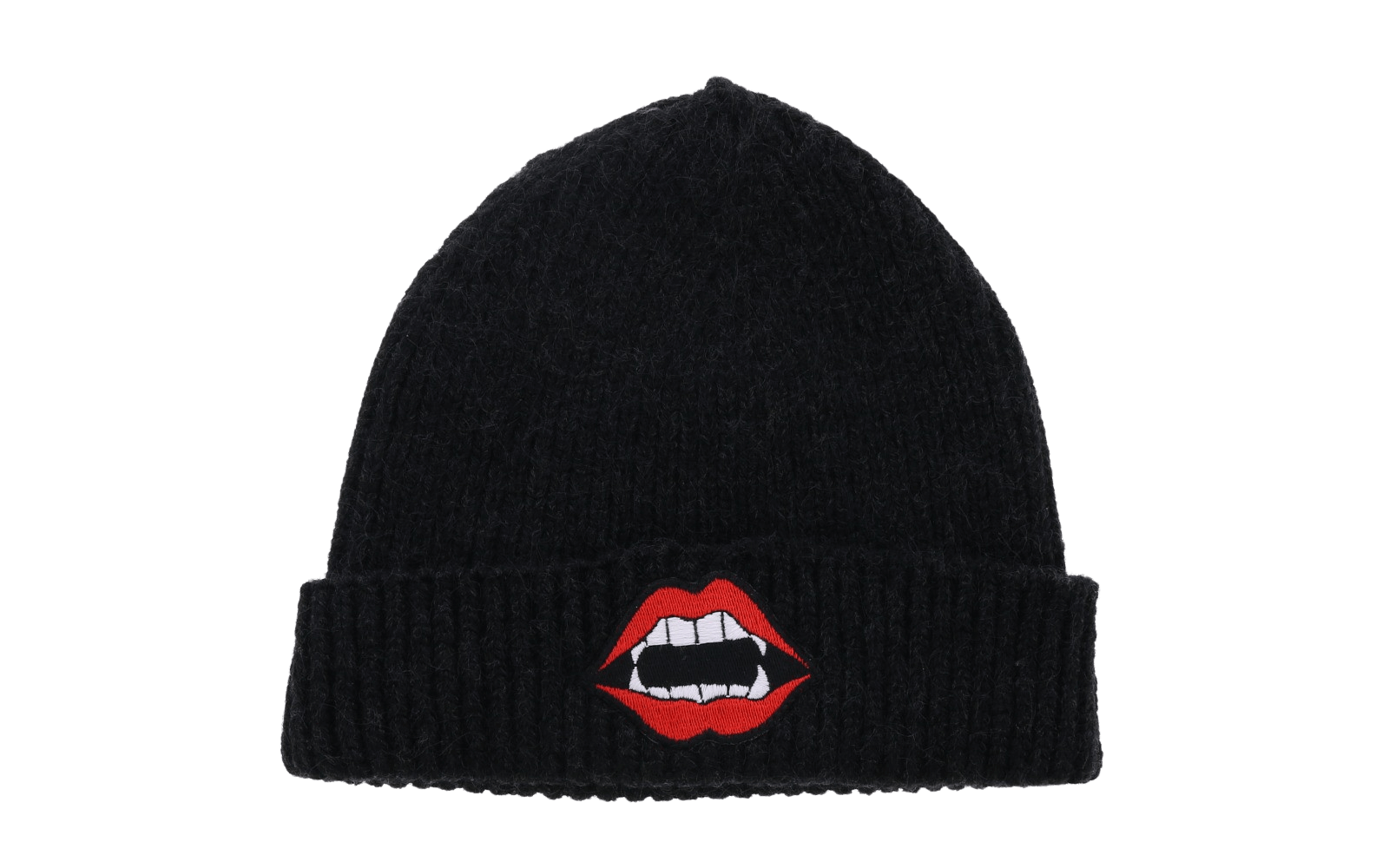 Heren LIPS BEANIE BLACK