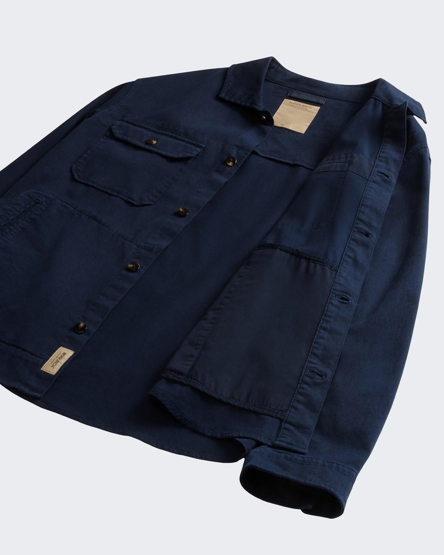 Heren Linen Blend Safari Overshirt G