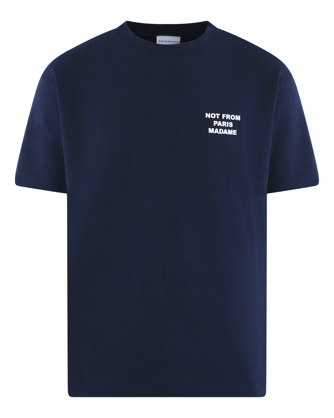 Heren Slogan T-Shirt Blauw