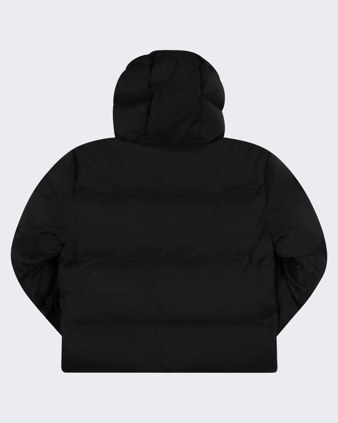 Heren Hooded Puffer Jacket Zwart