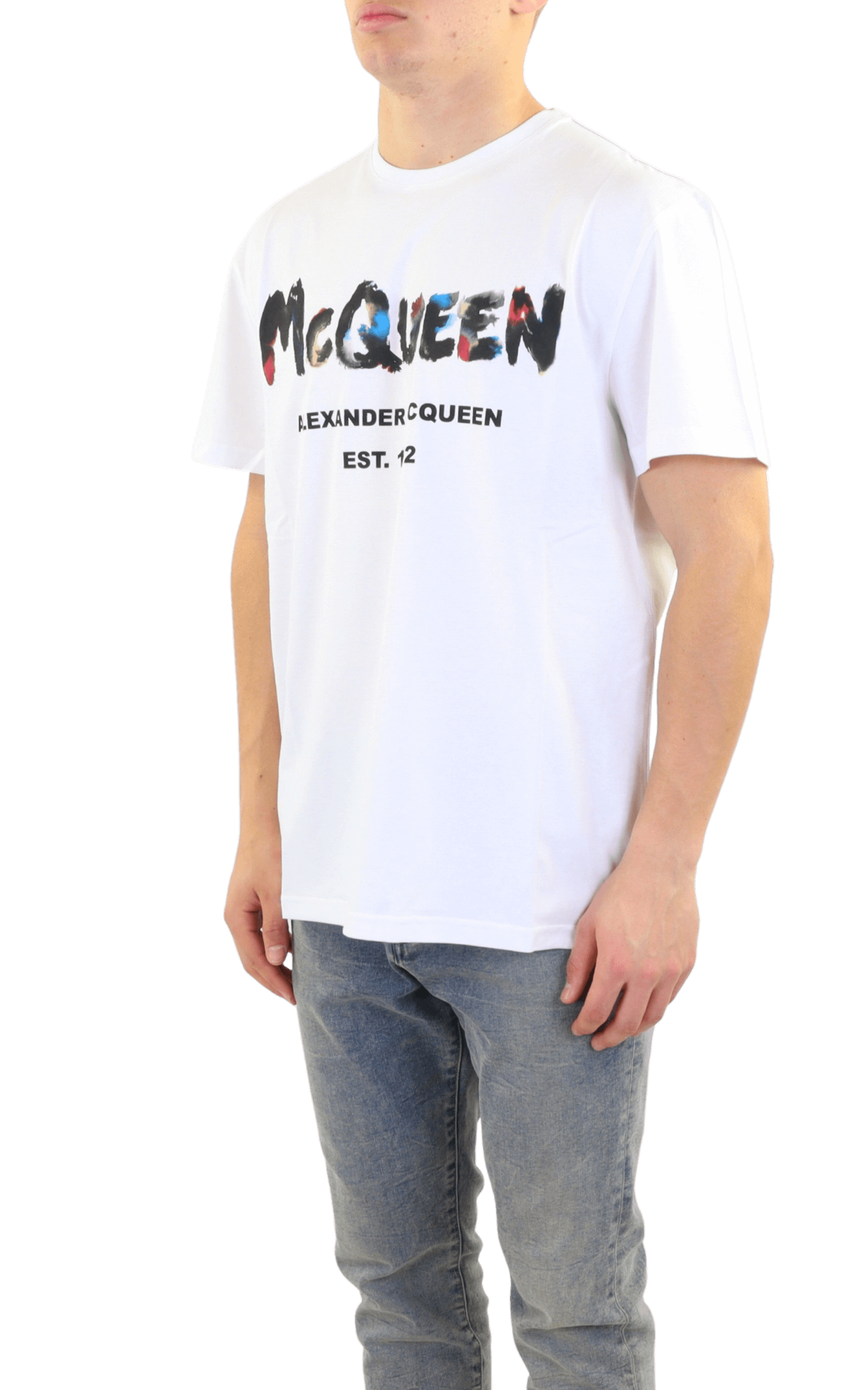 Heren Watercolor Graffiti T-shirt