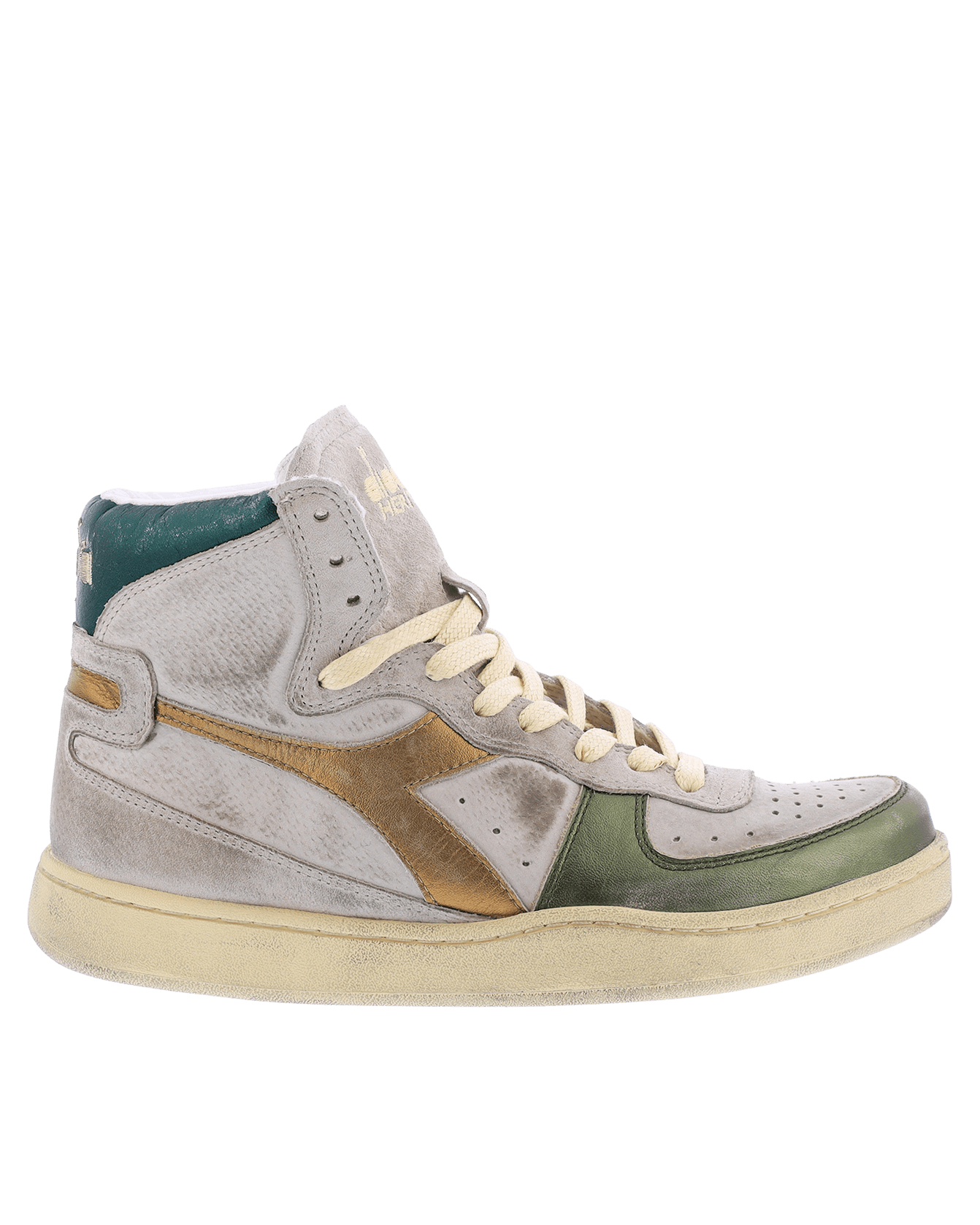 Dames Mi Basket Metal Beige/Groen