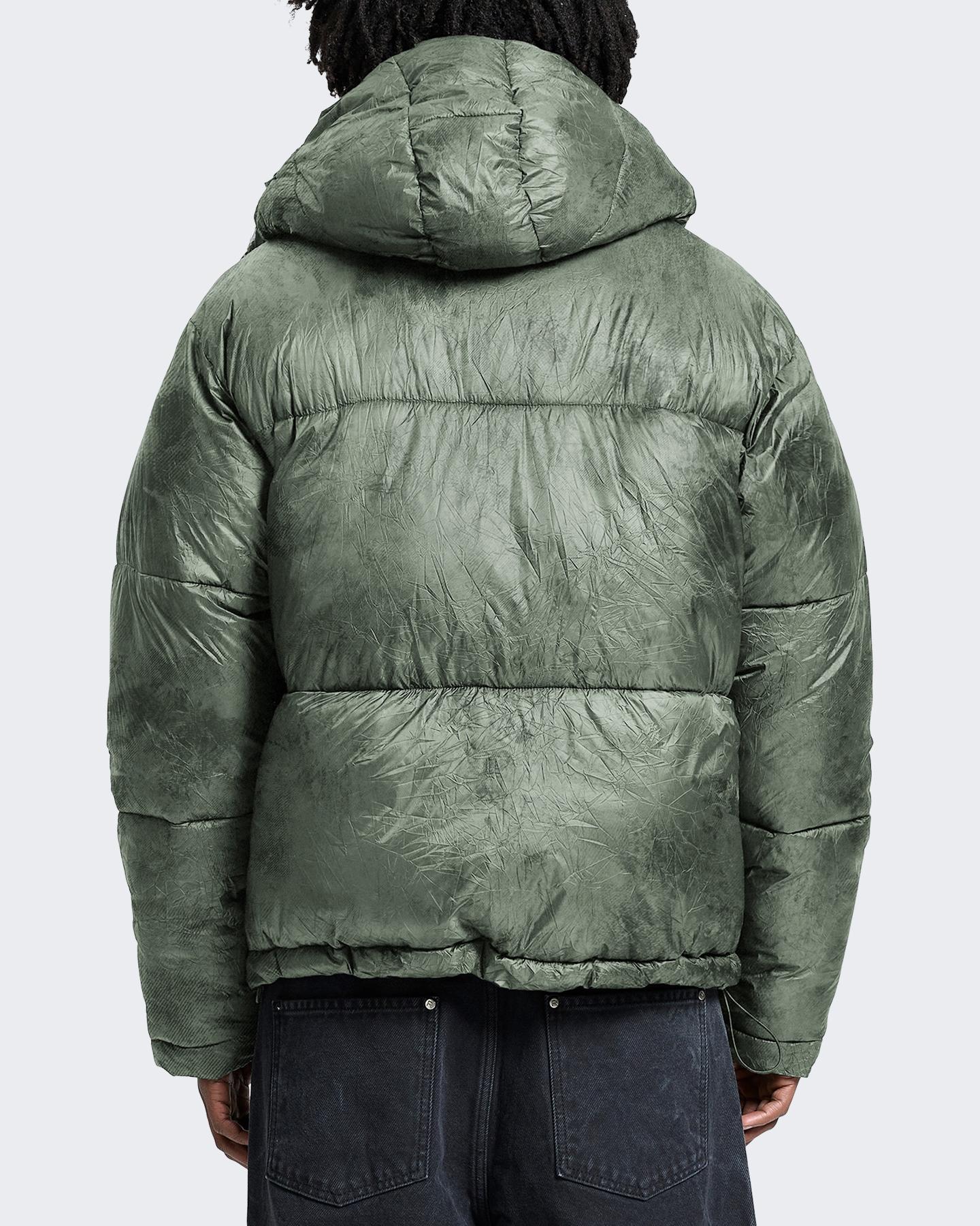 Heren Wrinkled Puffer Jacket