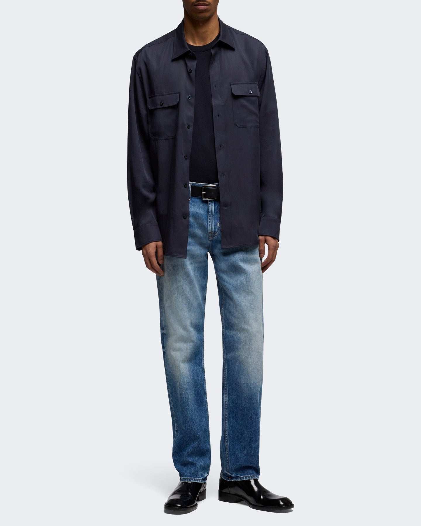 7 For All Mankind Heren The Straight 32" Porch jeans Blauw - Eleganza.nl