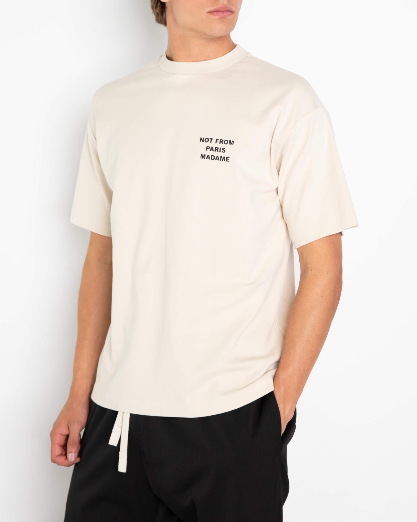 Heren Le Tshirt Slogan Wit