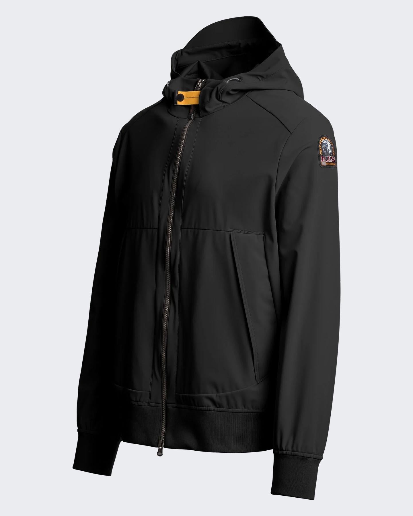 Heren Abner Hooded Bomber Zwart