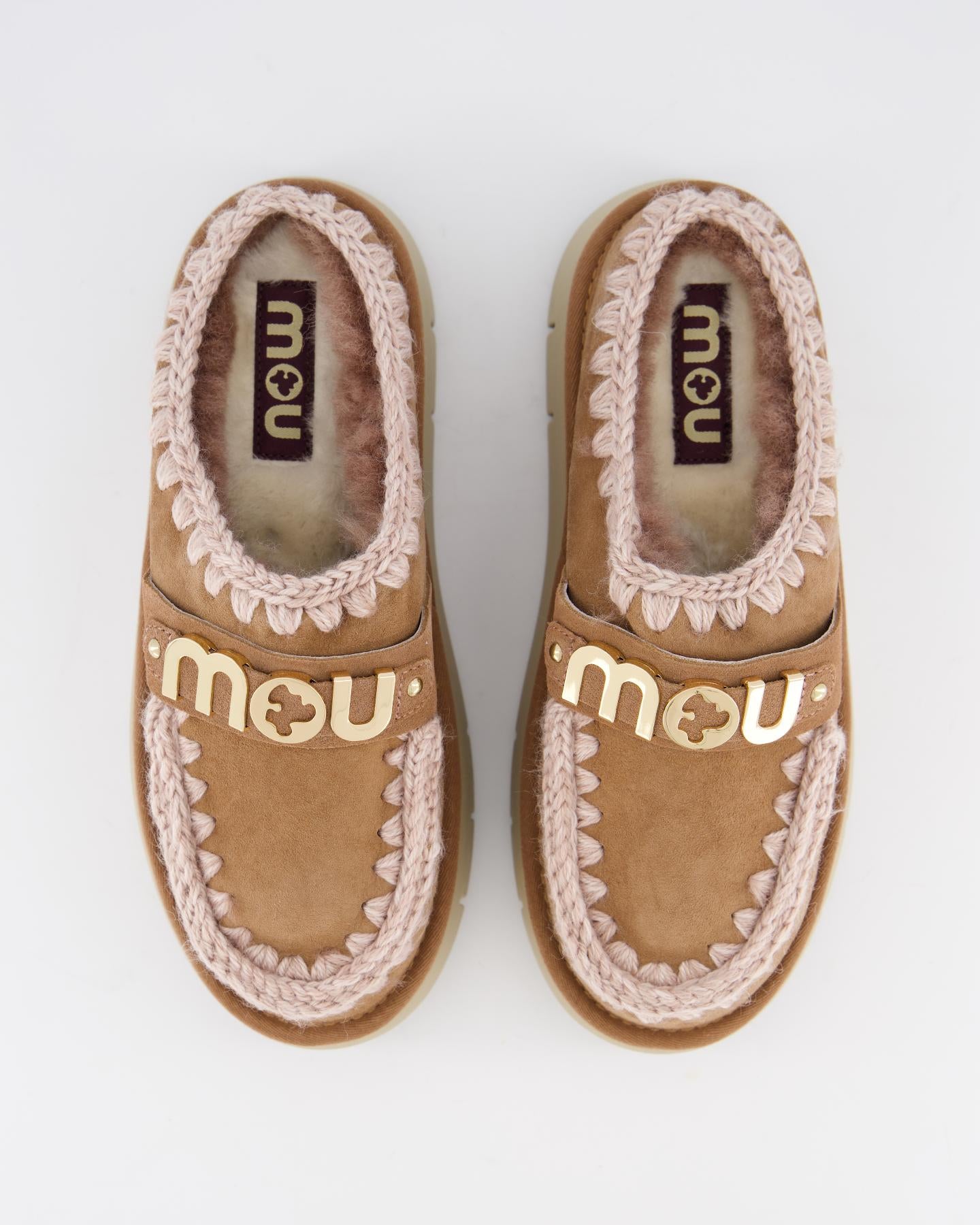 Dames Bounce Clog Logo Pink Brown