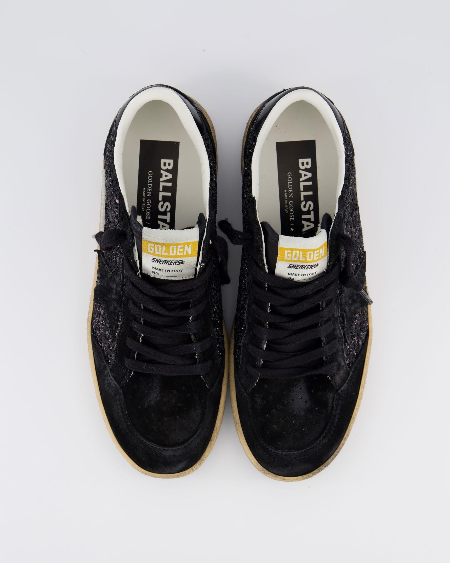 Dames Ballstar Sneaker Zwart/Glitter