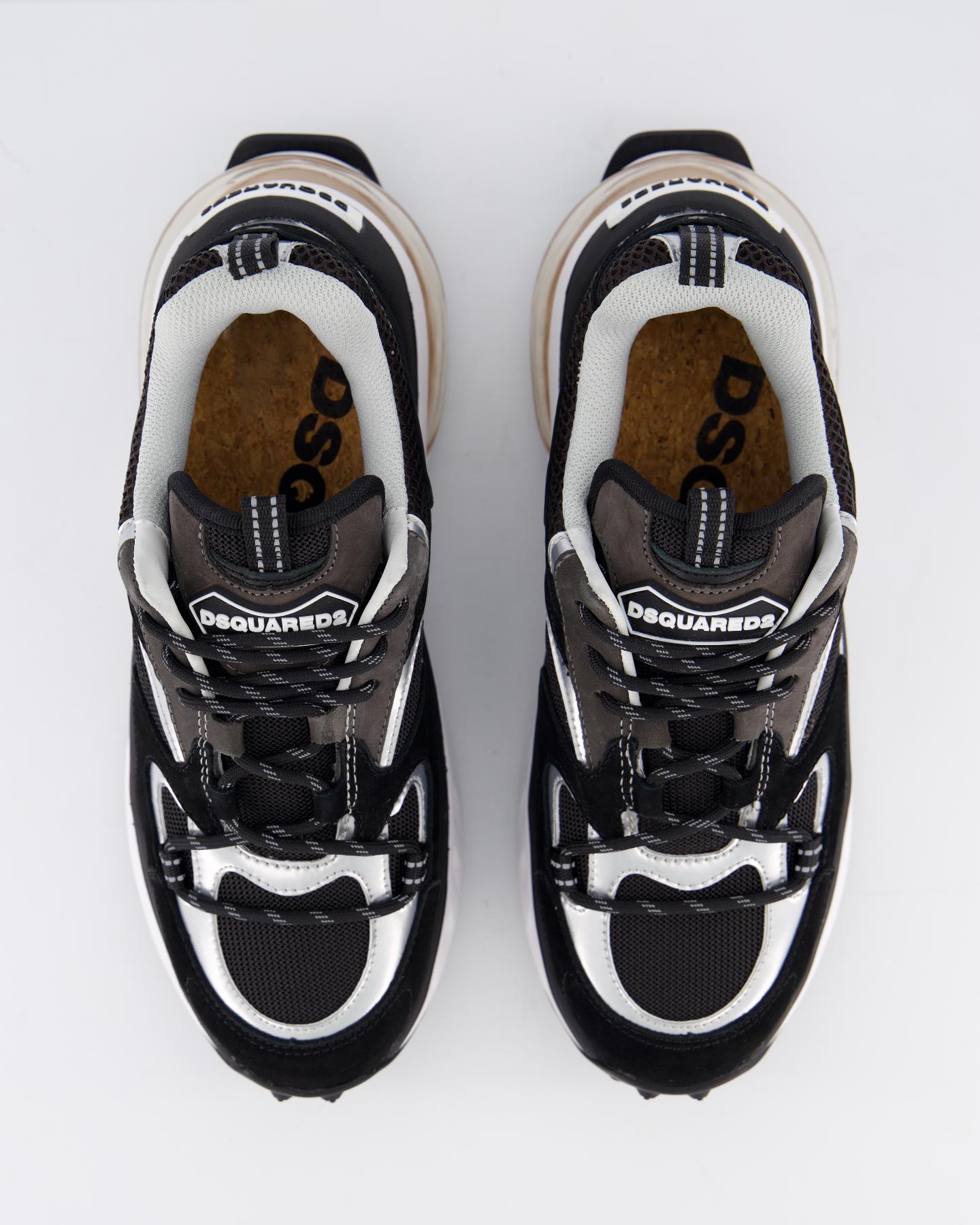 Dames Bubble Sneaker Zwart/Wit