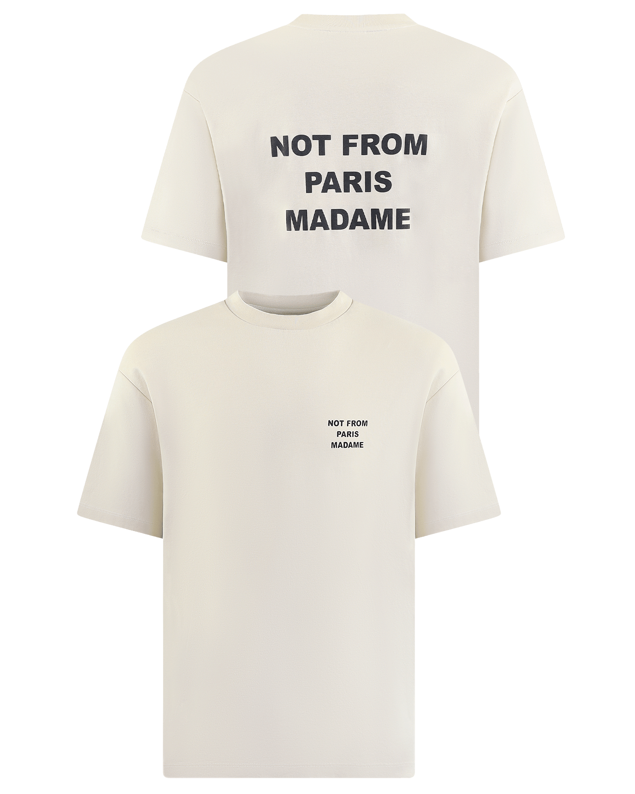 Heren Le Tshirt Slogan Wit