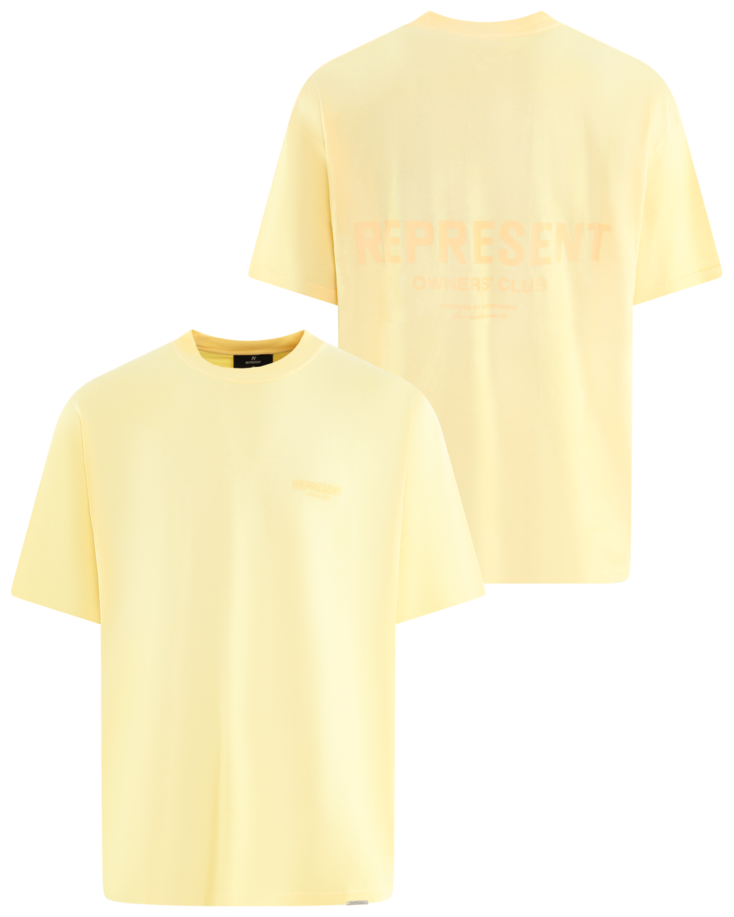 Heren Owners Club T-Shirt Geel