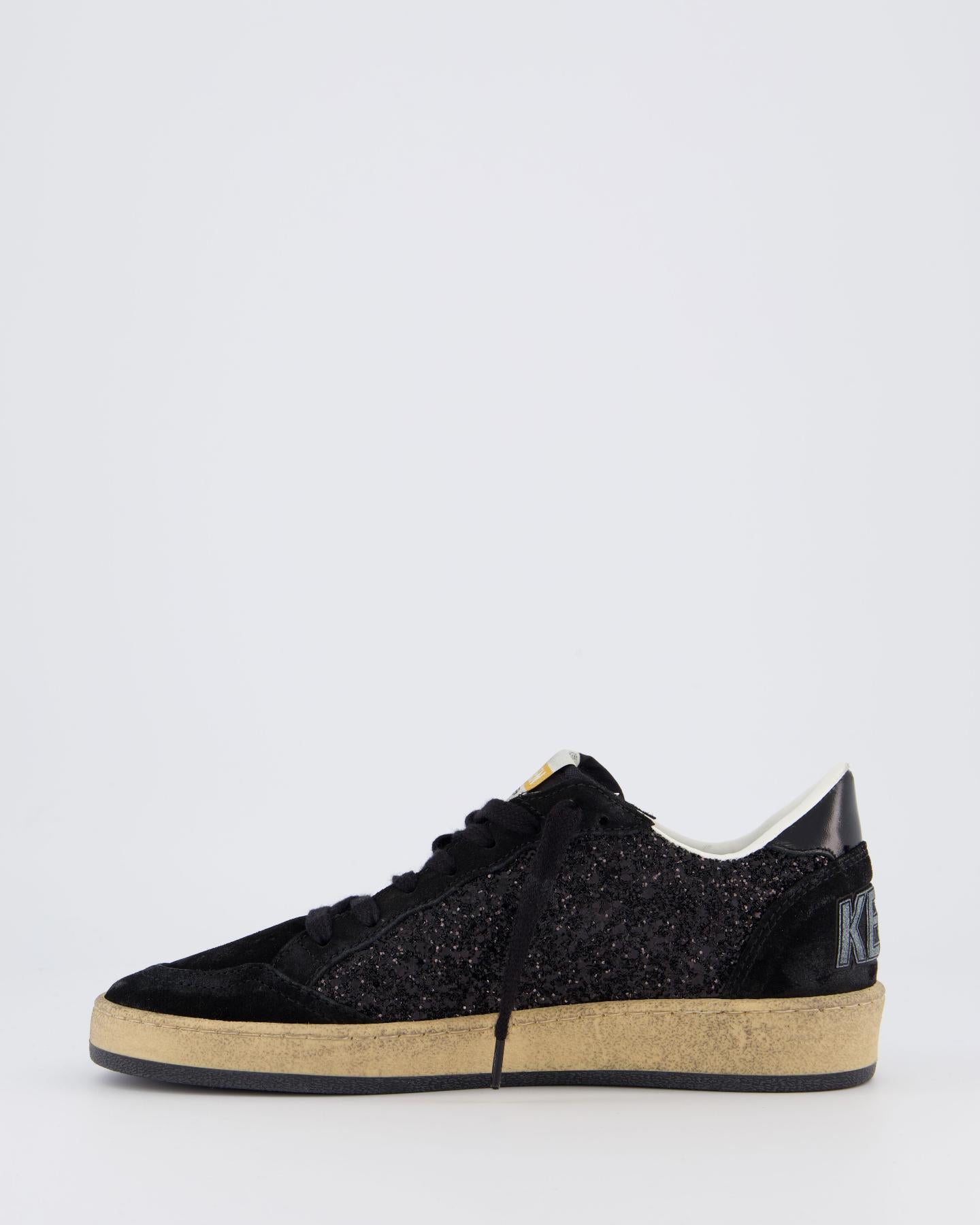 Dames Ballstar Sneaker Zwart/Glitter