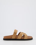 Damen Ibiza Slipper Braun Suede