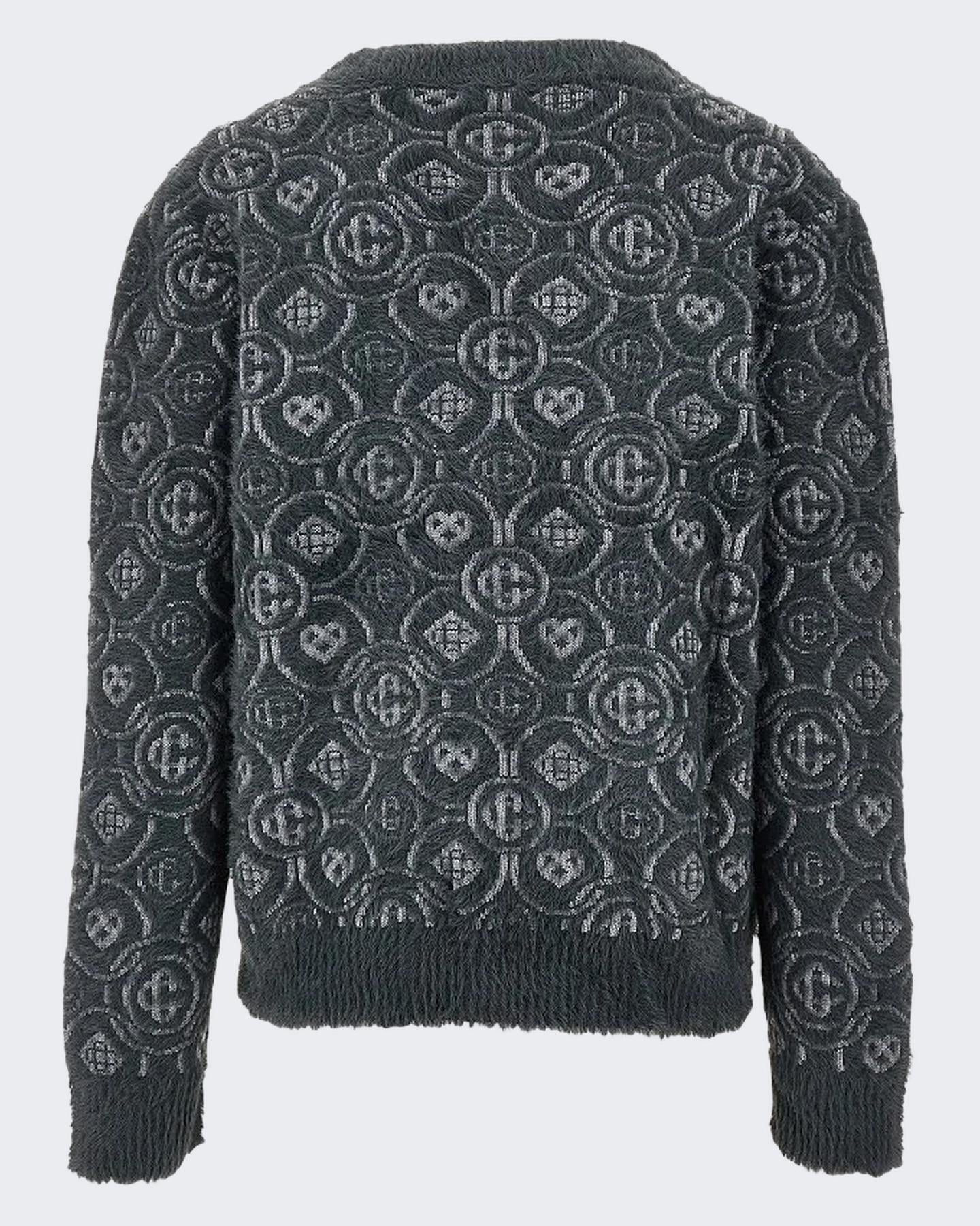 Heren FLUFFY MONOGRAM CARDIGAN