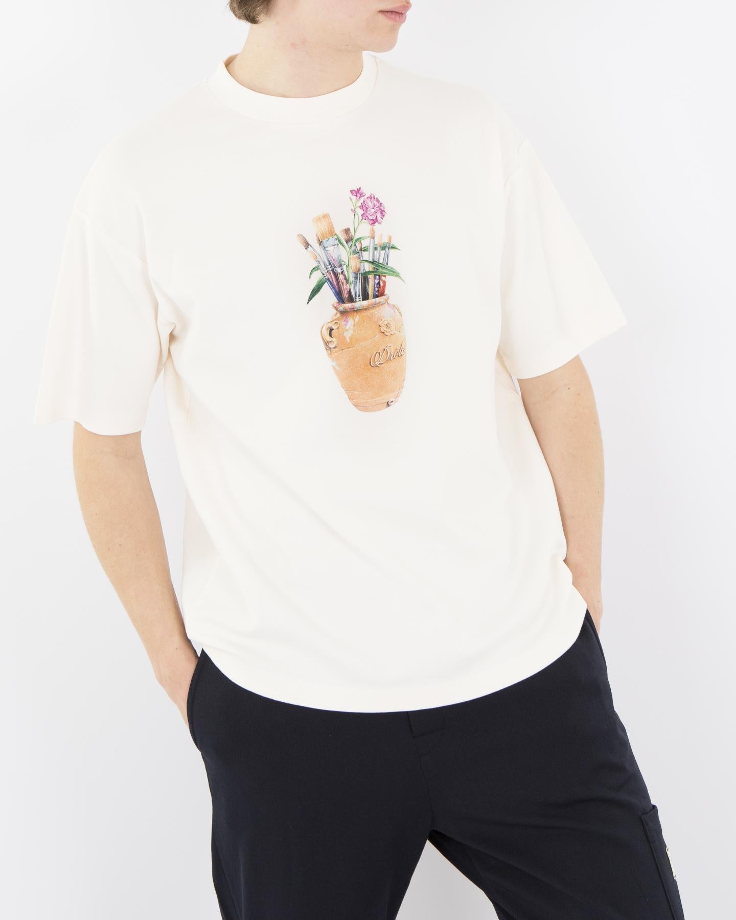 Heren Pinceaux T-Shirt Wit