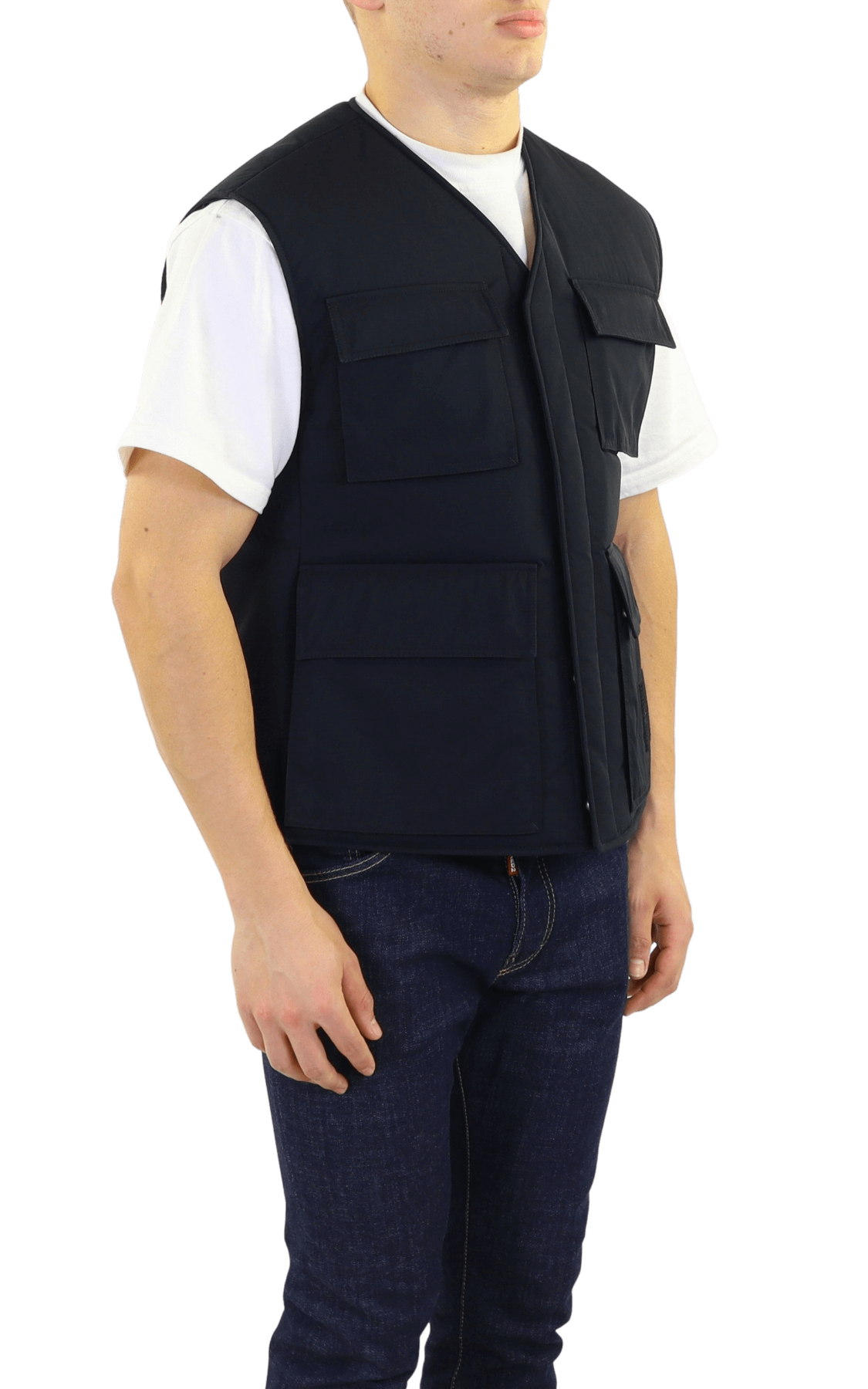 Heren Wave Tag Padded Vest