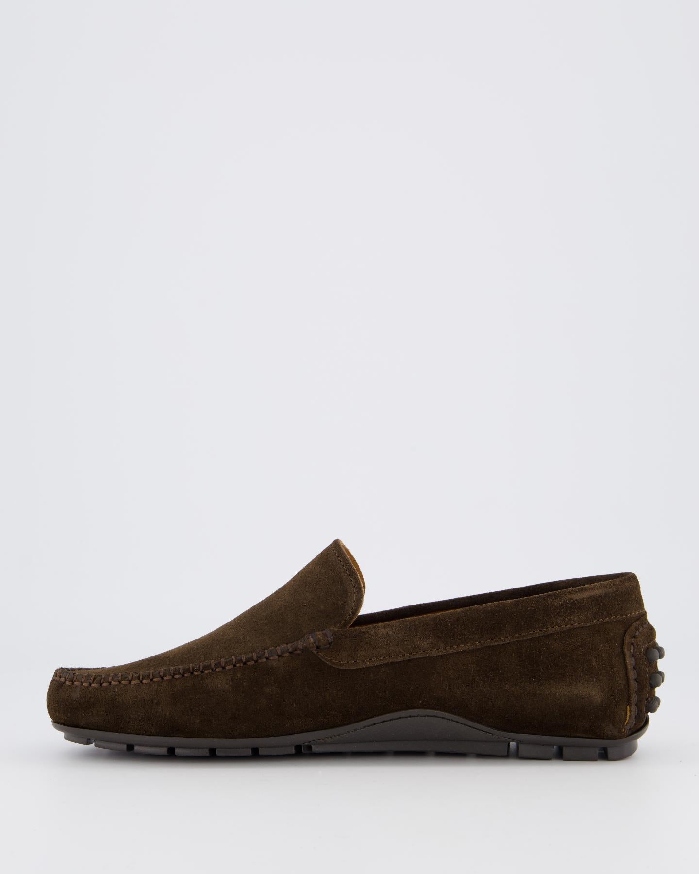 Heren Driver Loafer Bruin