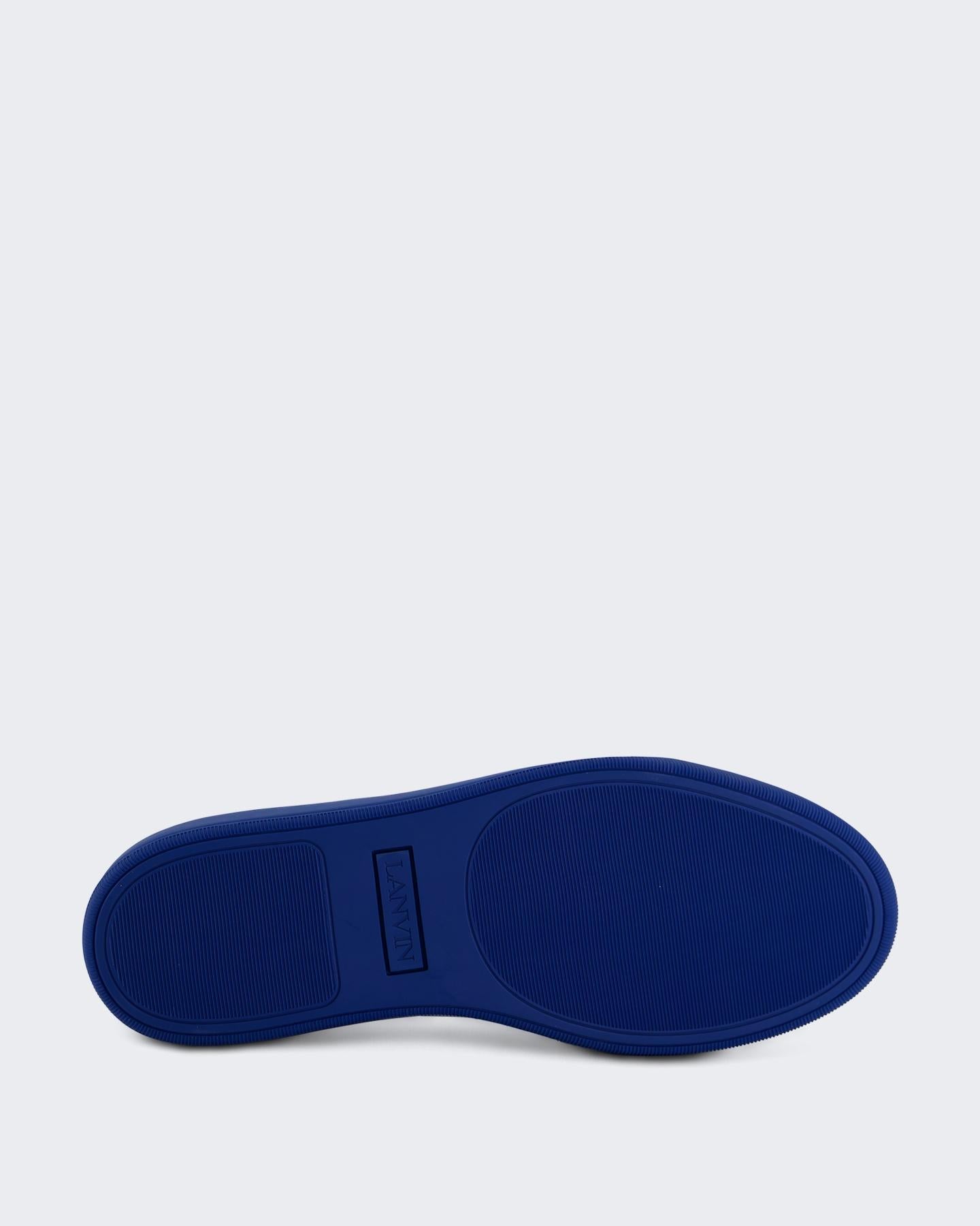 Lanvin Heren DBB1 Sneaker Suede Blauw