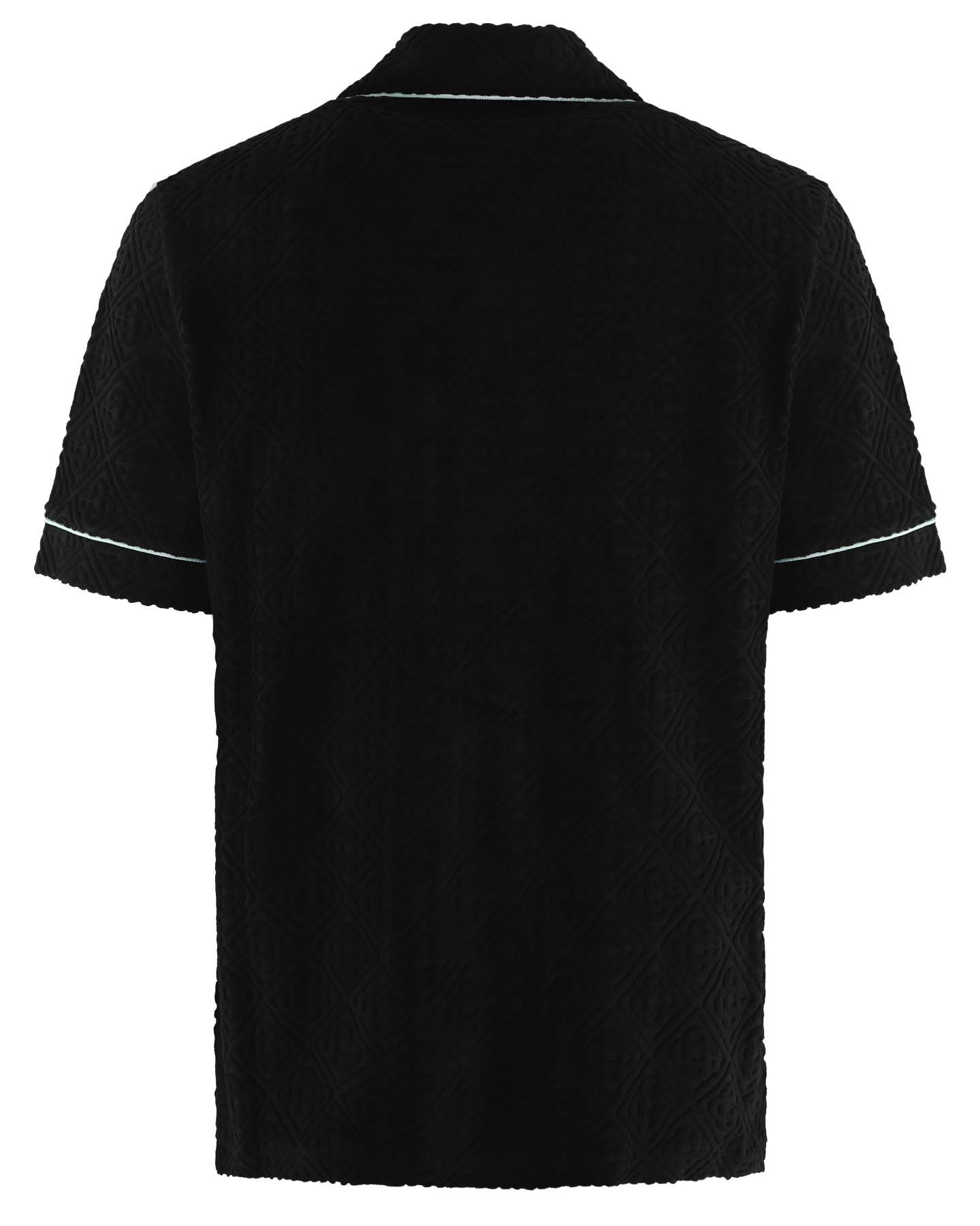 Heren Monogram Towelling Shirt Zwart