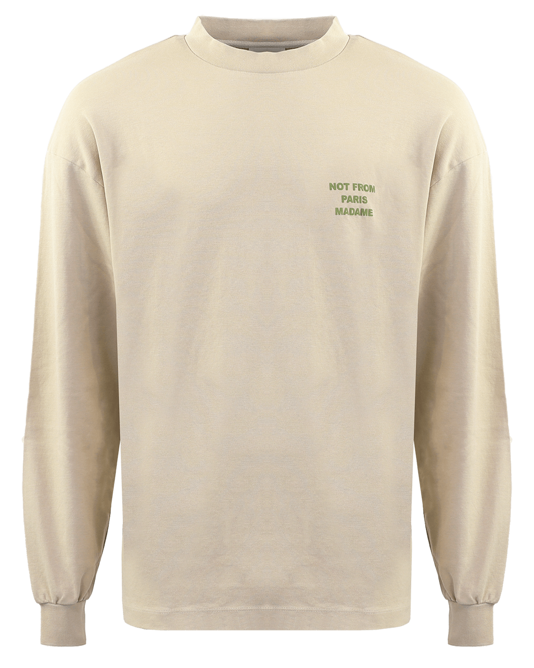Heren Le T-Shirt Slogan Beige