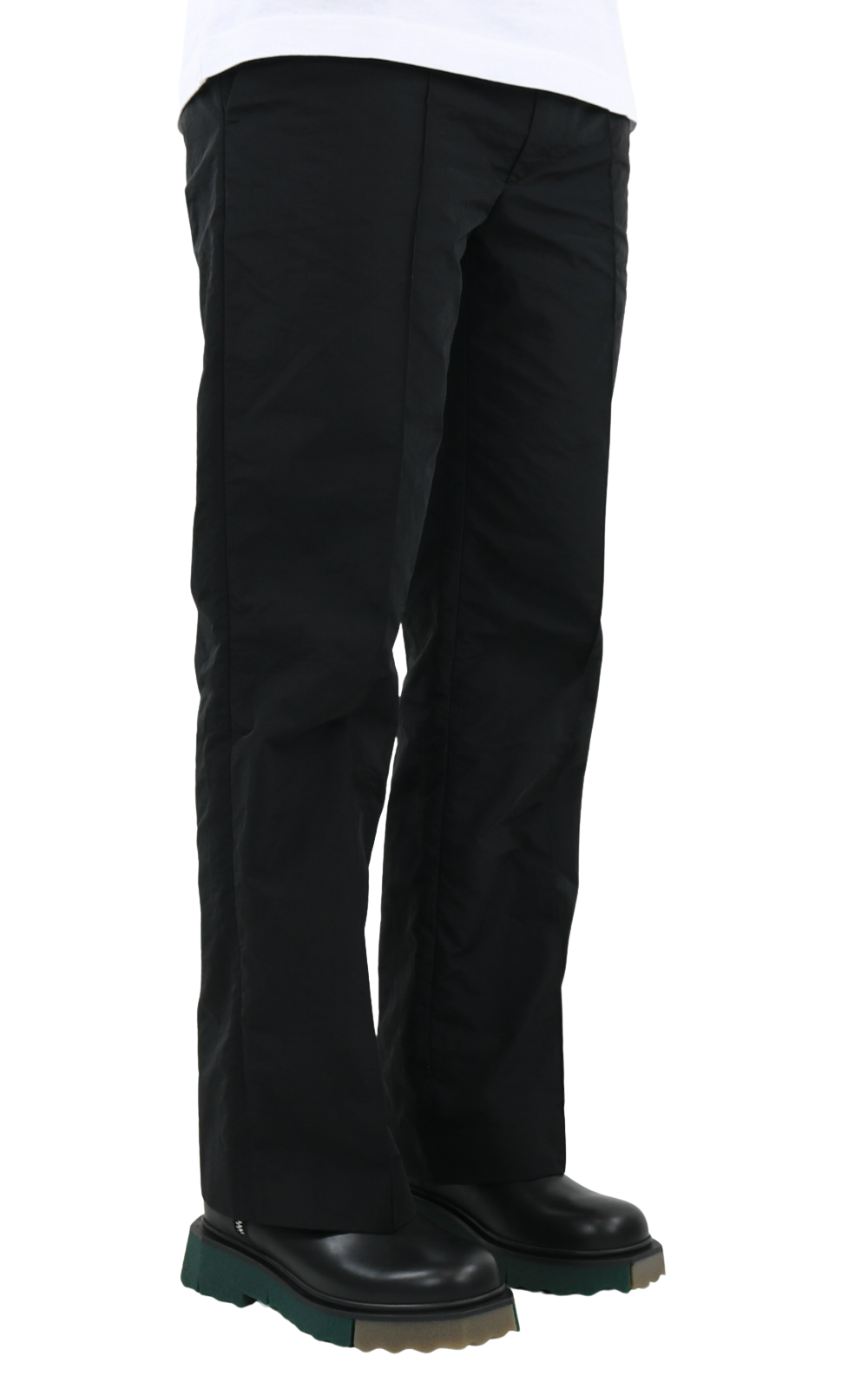 Heren Nylon Track Pants Jet Black