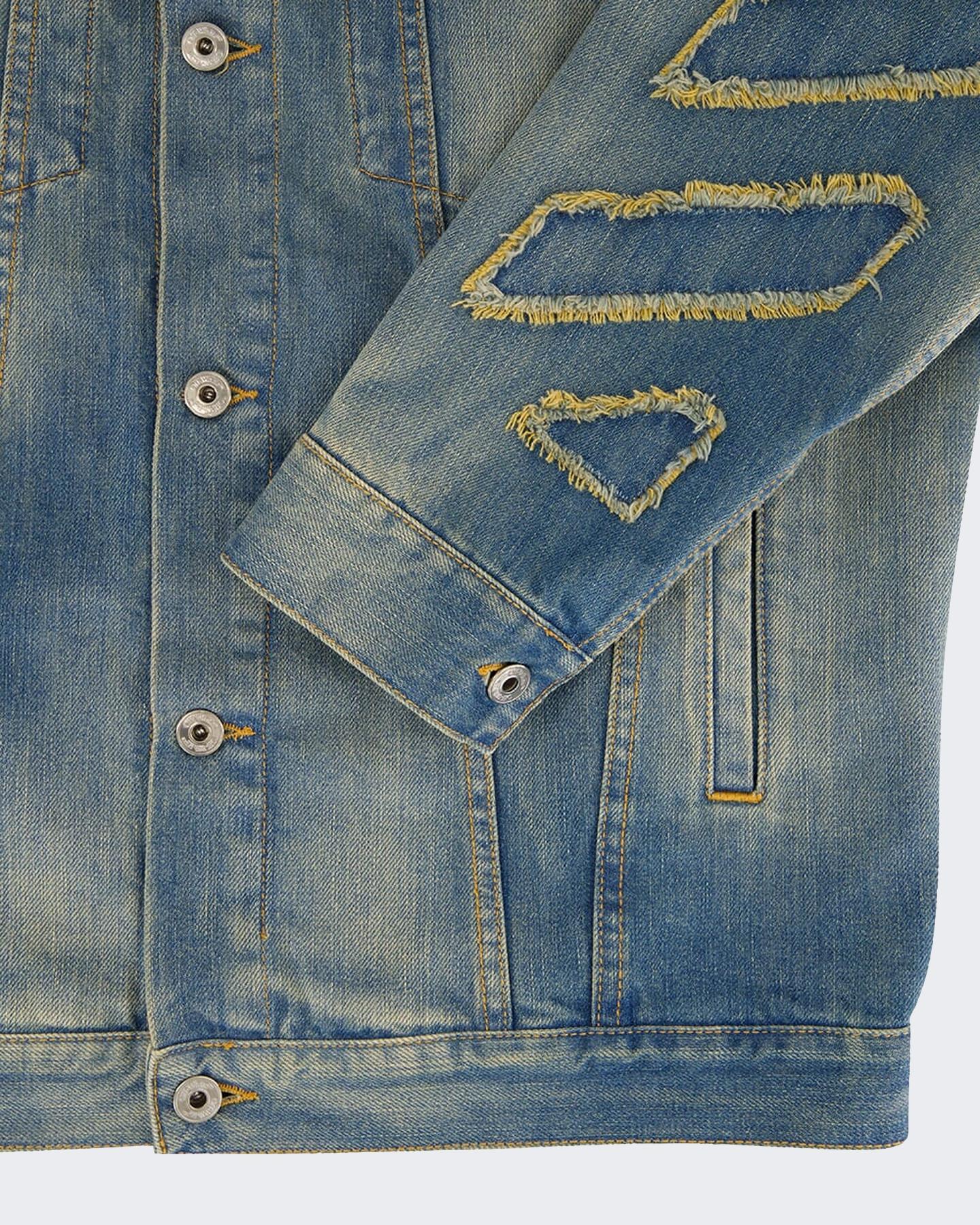 Heren Diag Patch Skate Denim