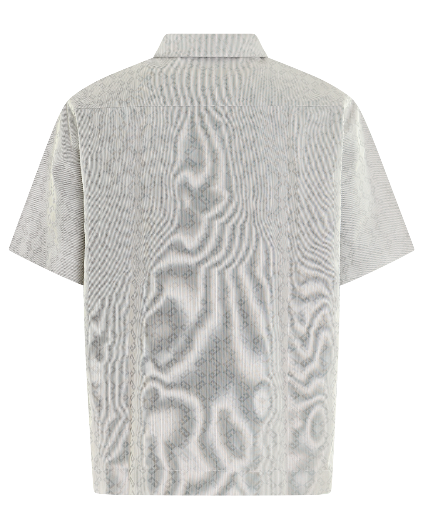 Heren Zipped Monogram Shirt Grijs