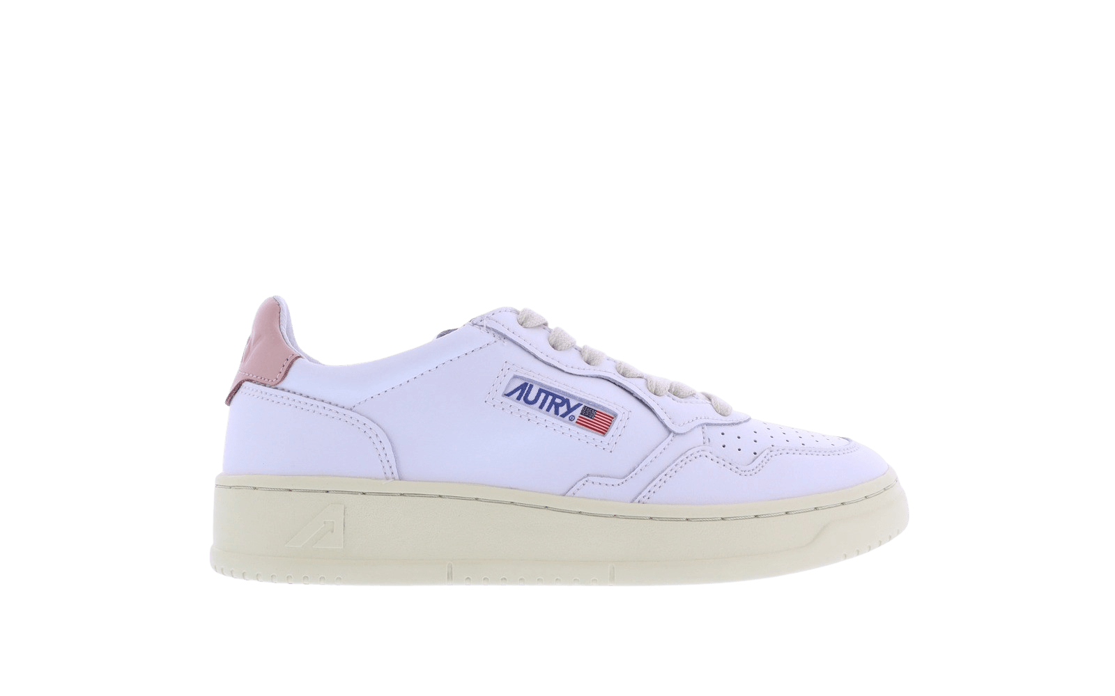 Dames Autry 01 Low wit/roze