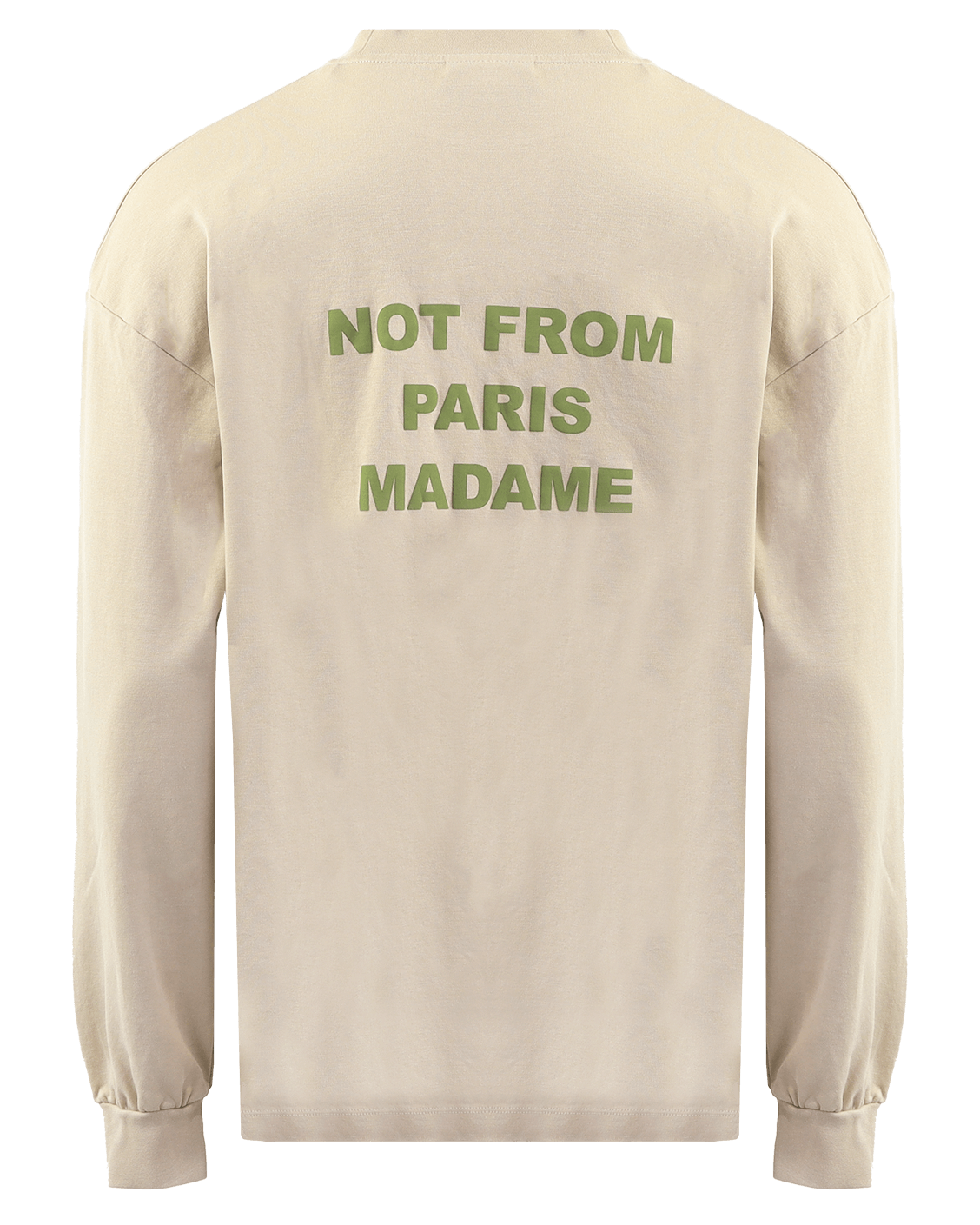 Heren Le T-Shirt Slogan Beige