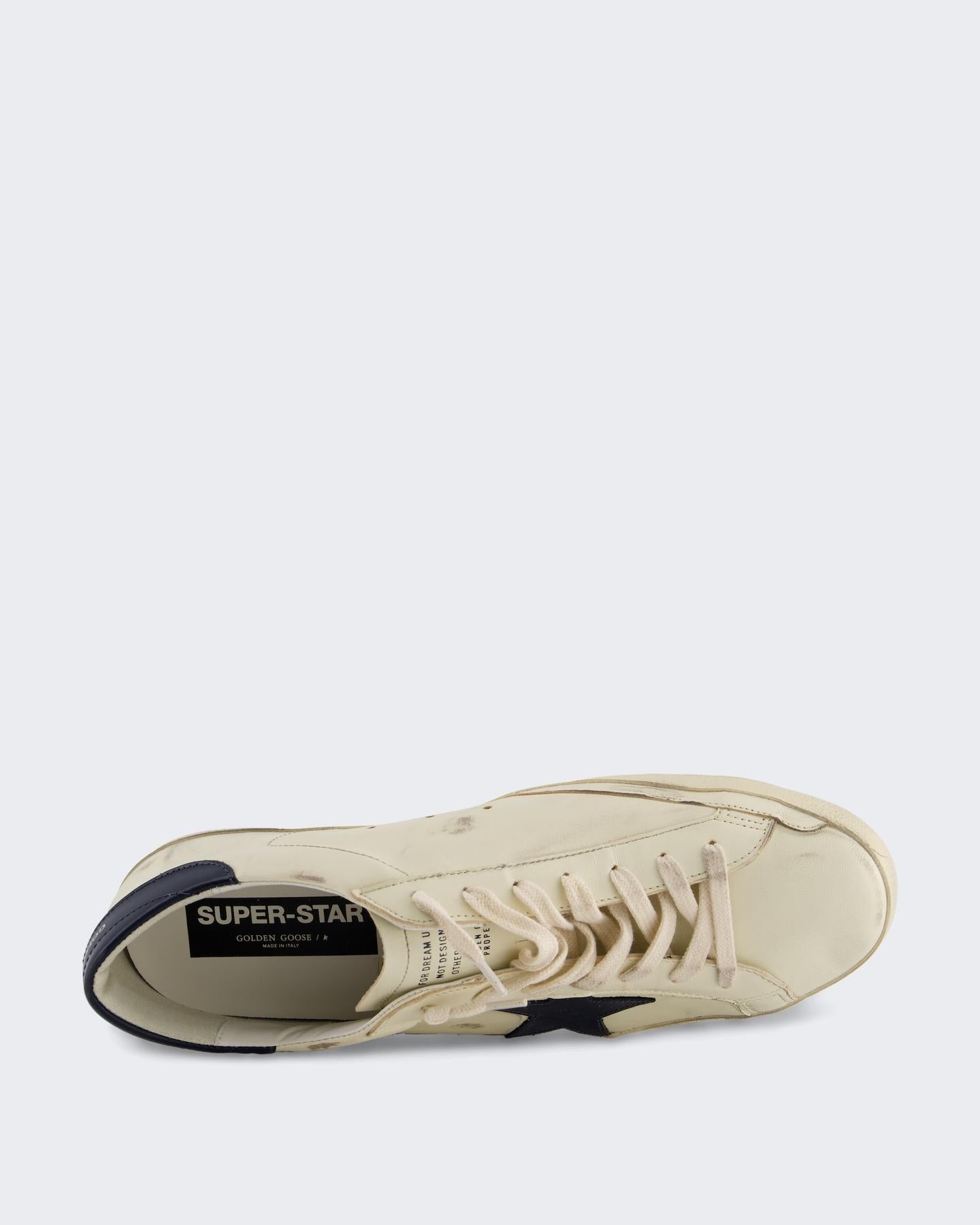 Heren Super-Star Sneaker Wit/Blauw